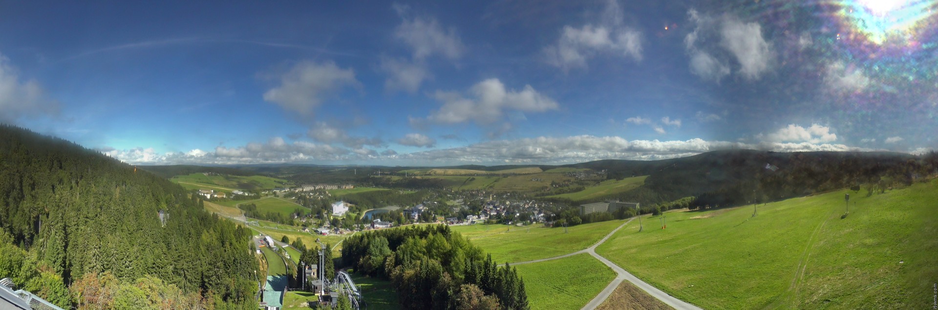 Archiv Foto Webcam Oberwiesenthal - Ausblick vom Fichtelberg
