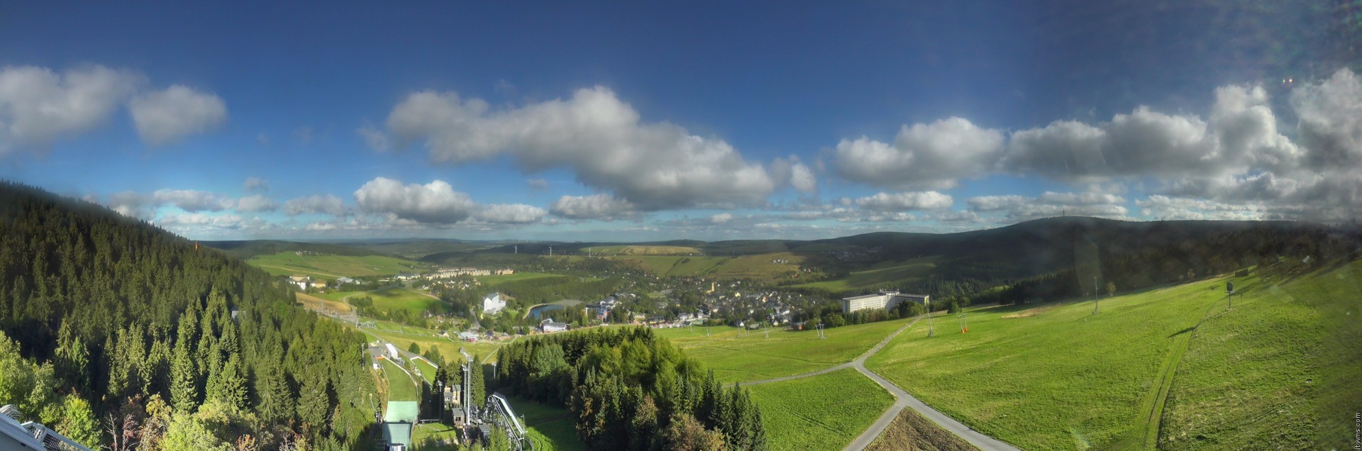 Archiv Foto Webcam Oberwiesenthal - Ausblick vom Fichtelberg