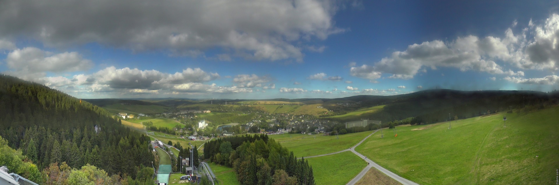 Archiv Foto Webcam Oberwiesenthal - Ausblick vom Fichtelberg
