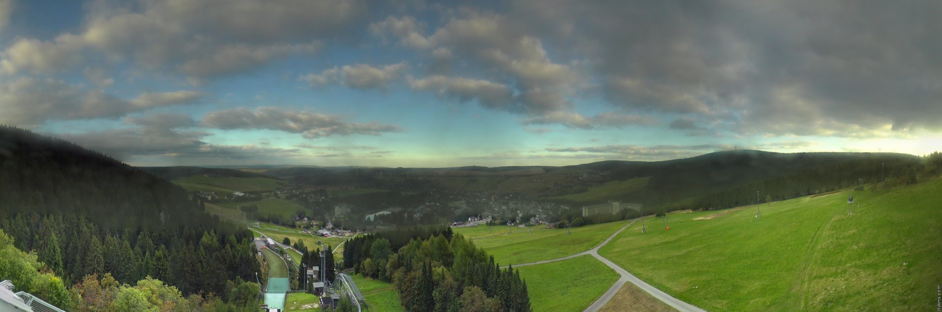 Archiv Foto Webcam Oberwiesenthal - Ausblick vom Fichtelberg