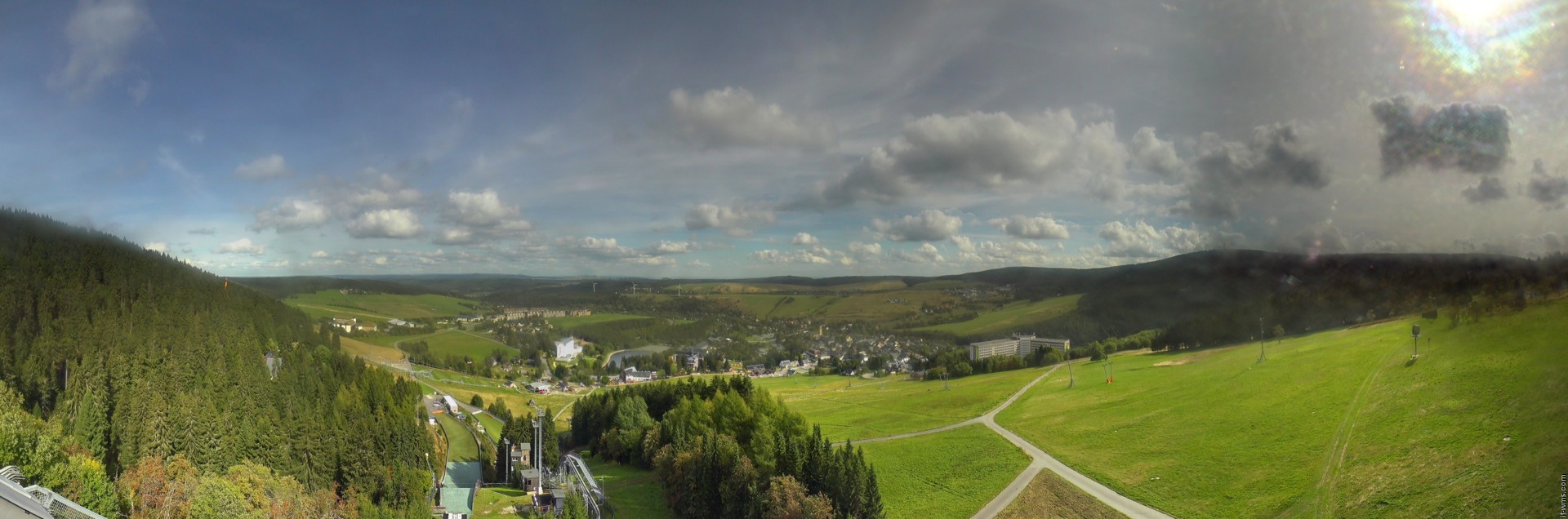 Archiv Foto Webcam Oberwiesenthal - Ausblick vom Fichtelberg
