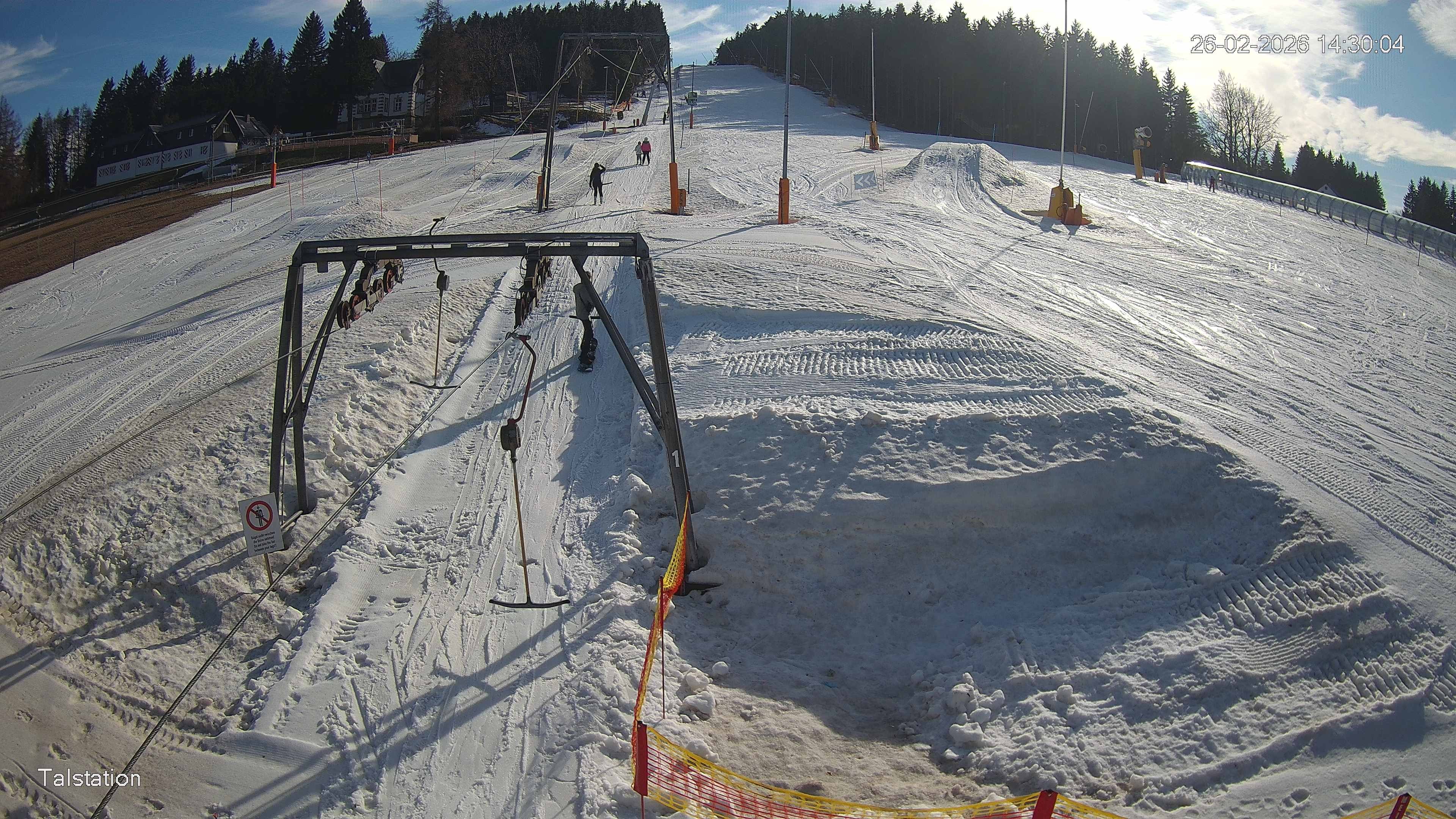 Archived image Webcam Ski resort Altenberg