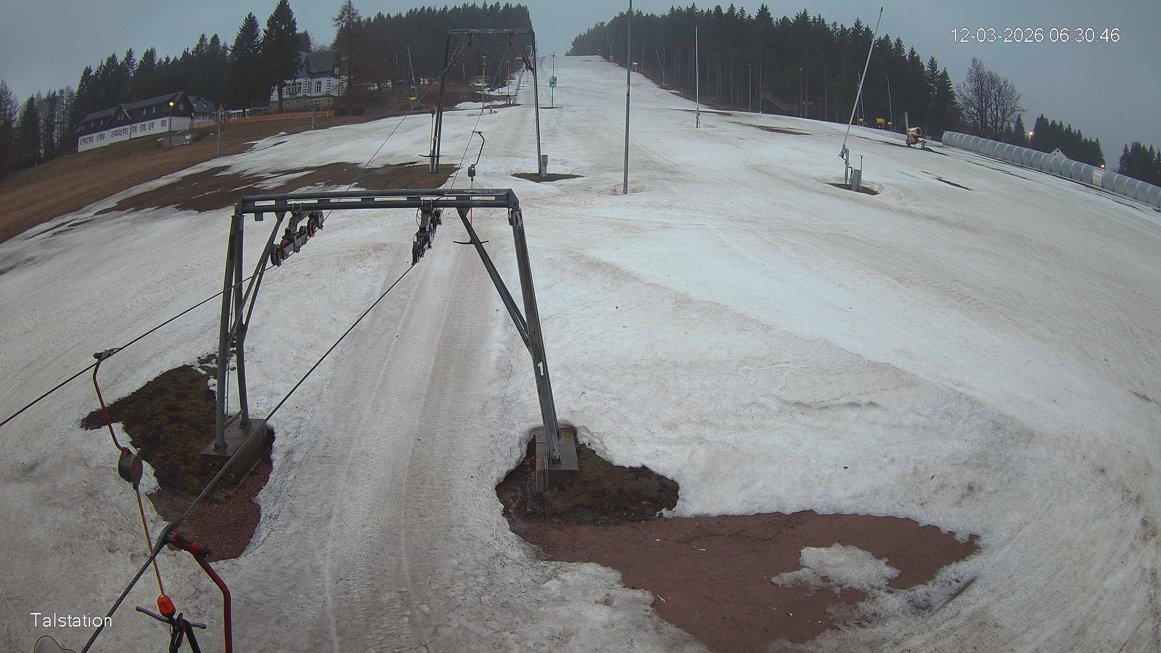 Archived image Webcam Ski resort Altenberg