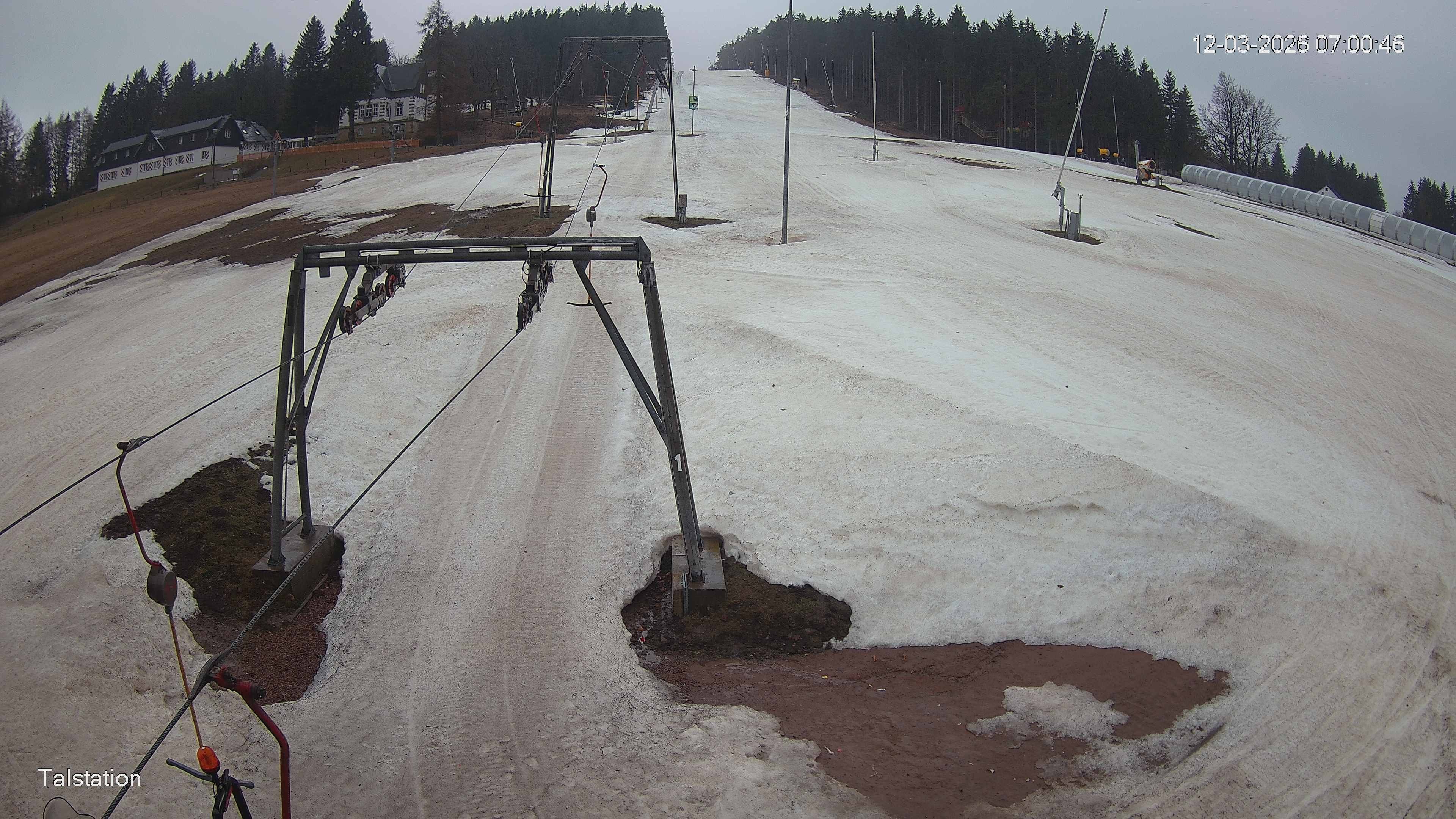 Archived image Webcam Ski resort Altenberg