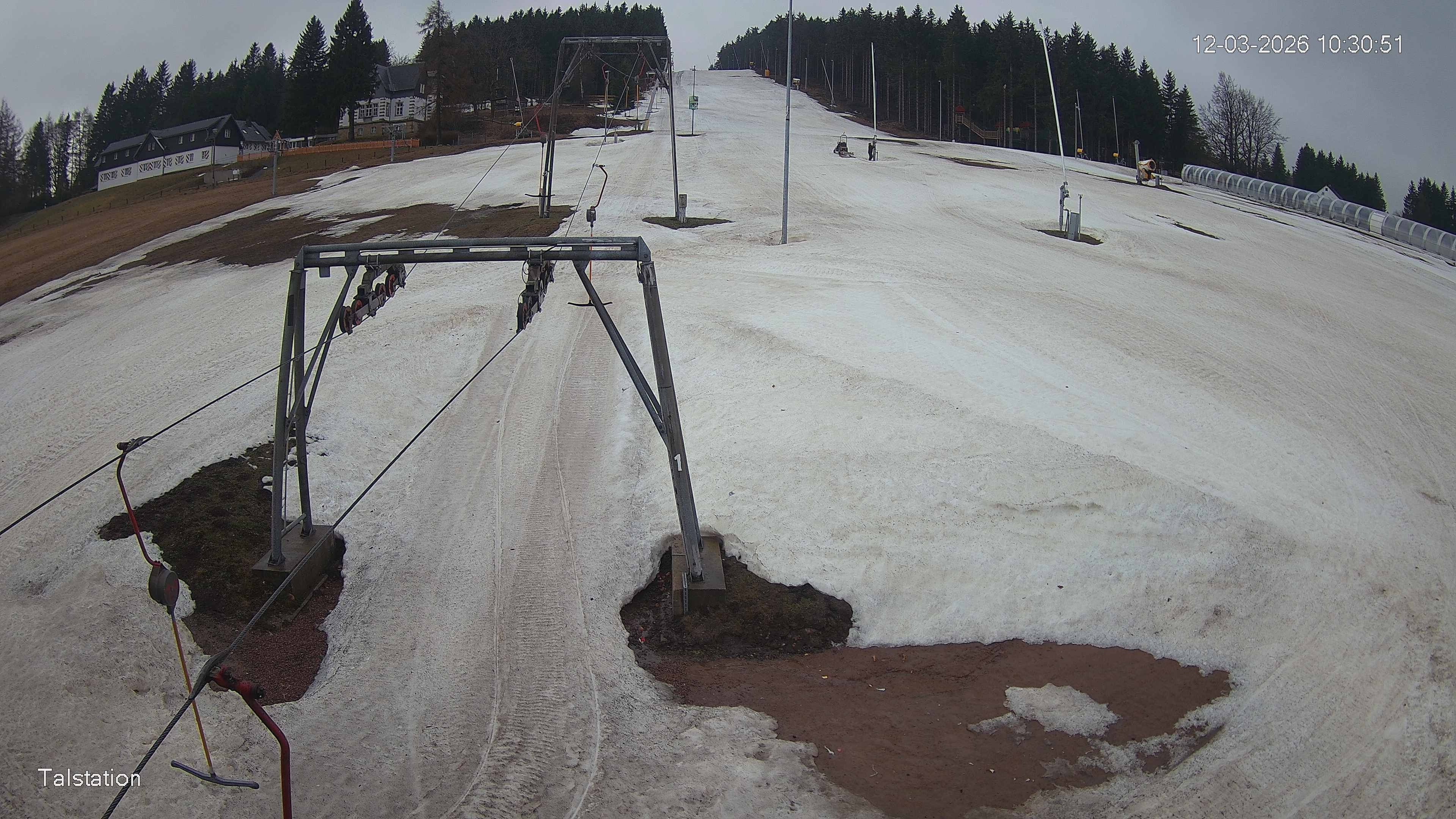 Archived image Webcam Ski resort Altenberg
