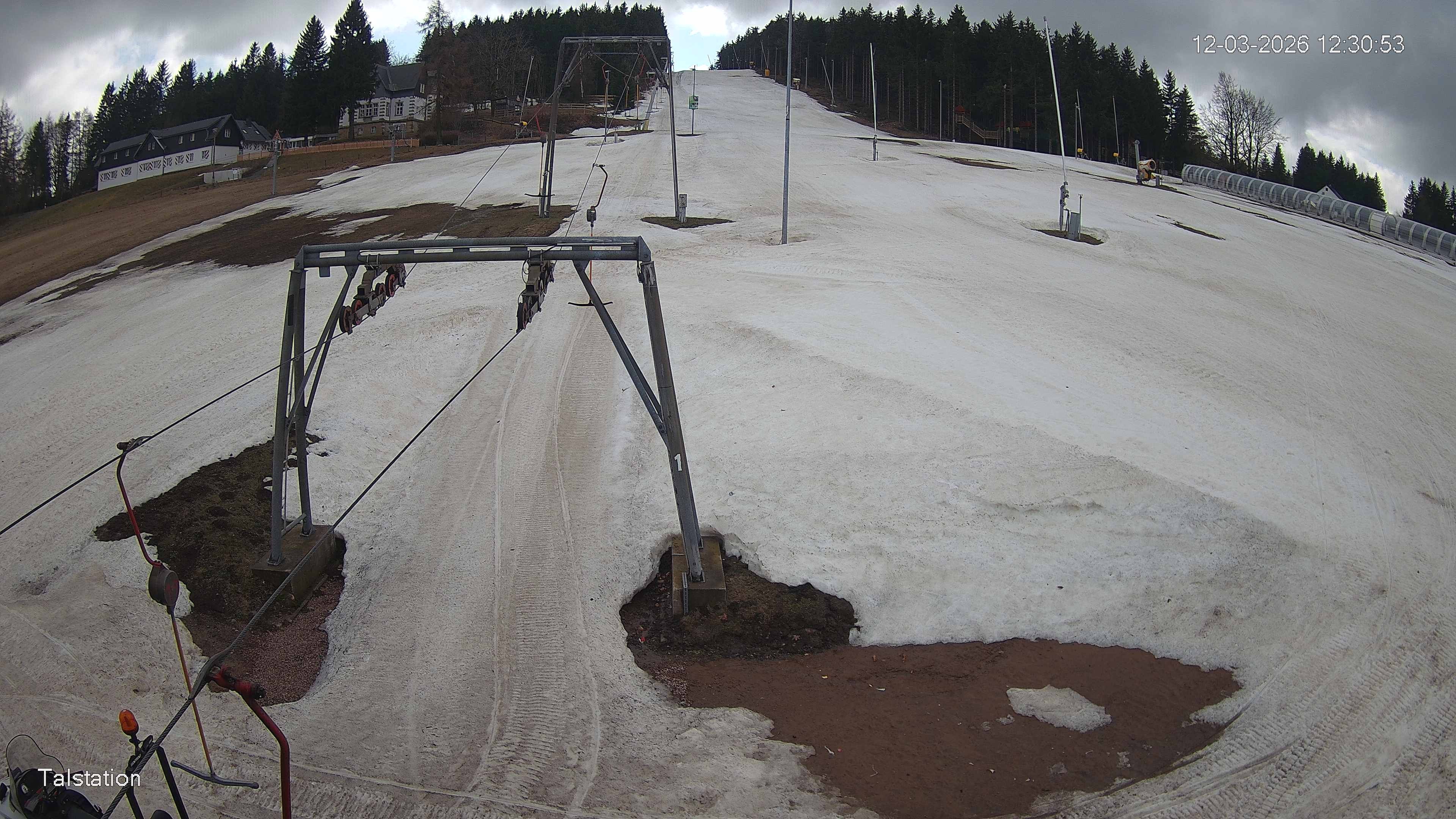 Archived image Webcam Ski resort Altenberg