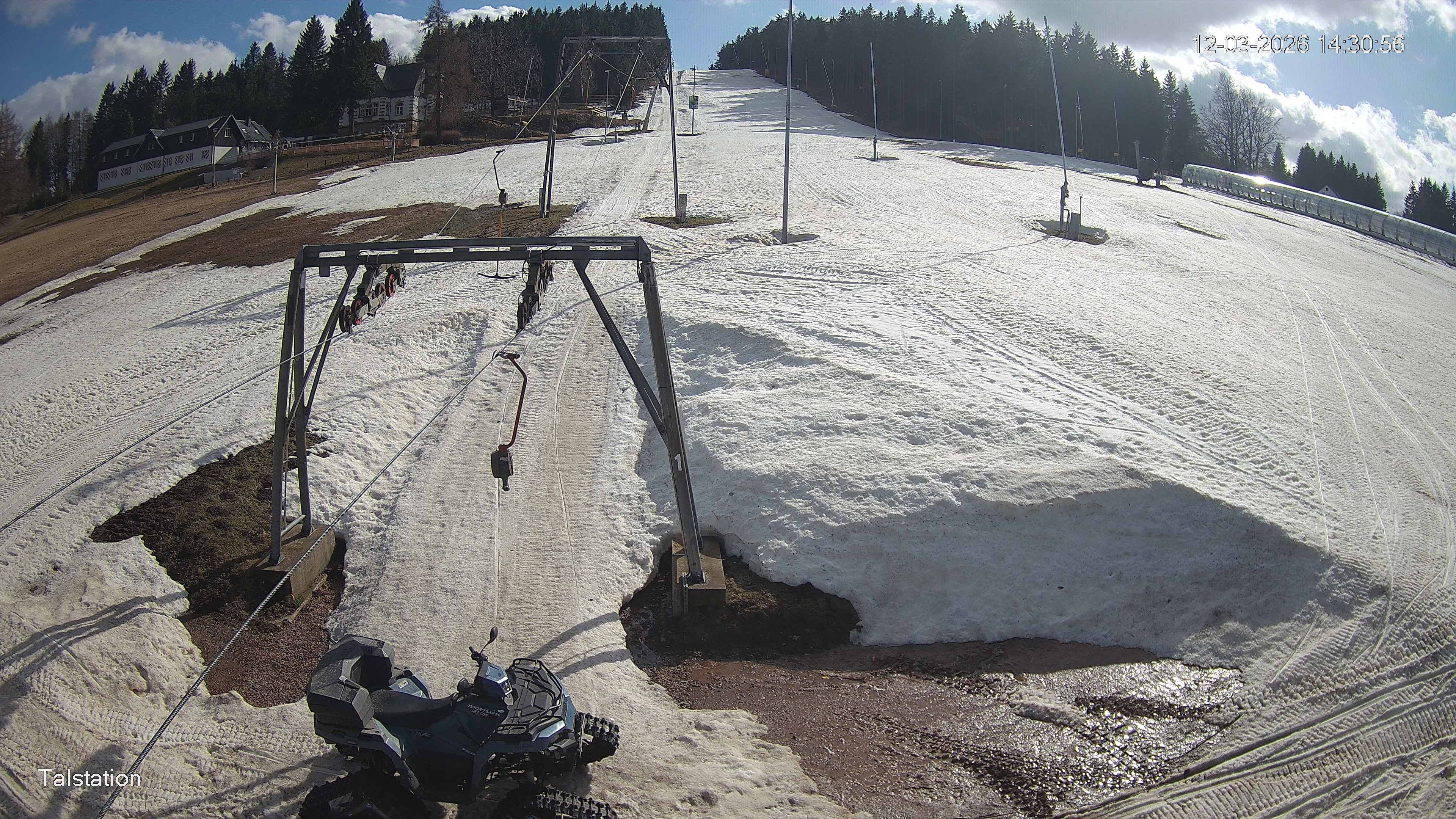Archived image Webcam Ski resort Altenberg