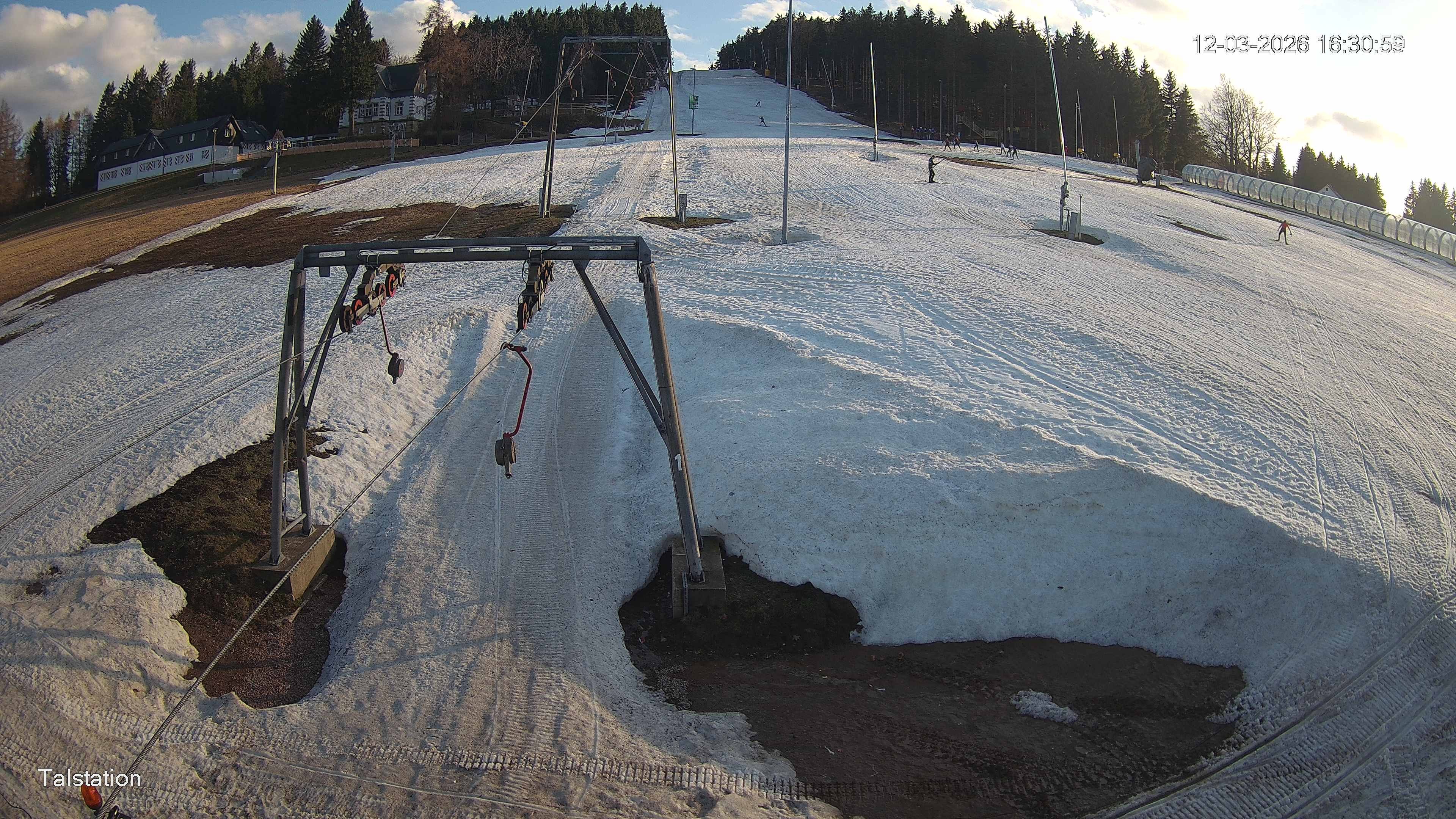 Archived image Webcam Ski resort Altenberg