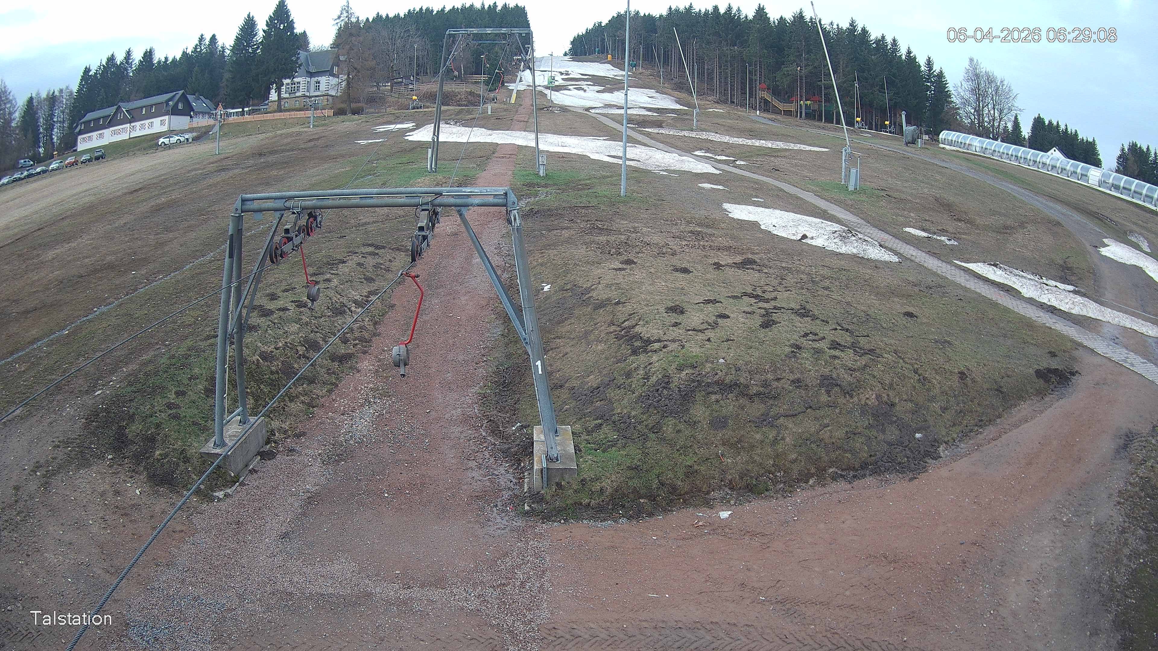 Archived image Webcam Ski resort Altenberg