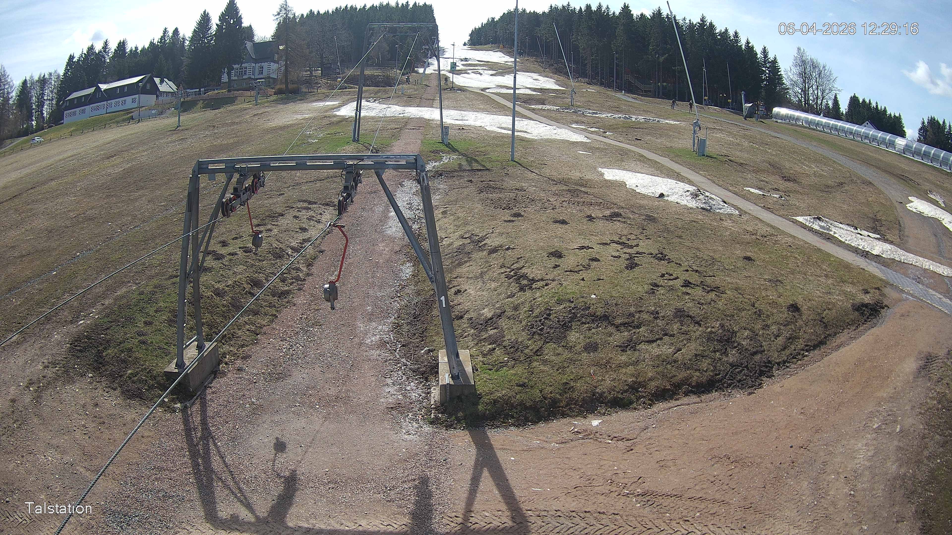 Archived image Webcam Ski resort Altenberg