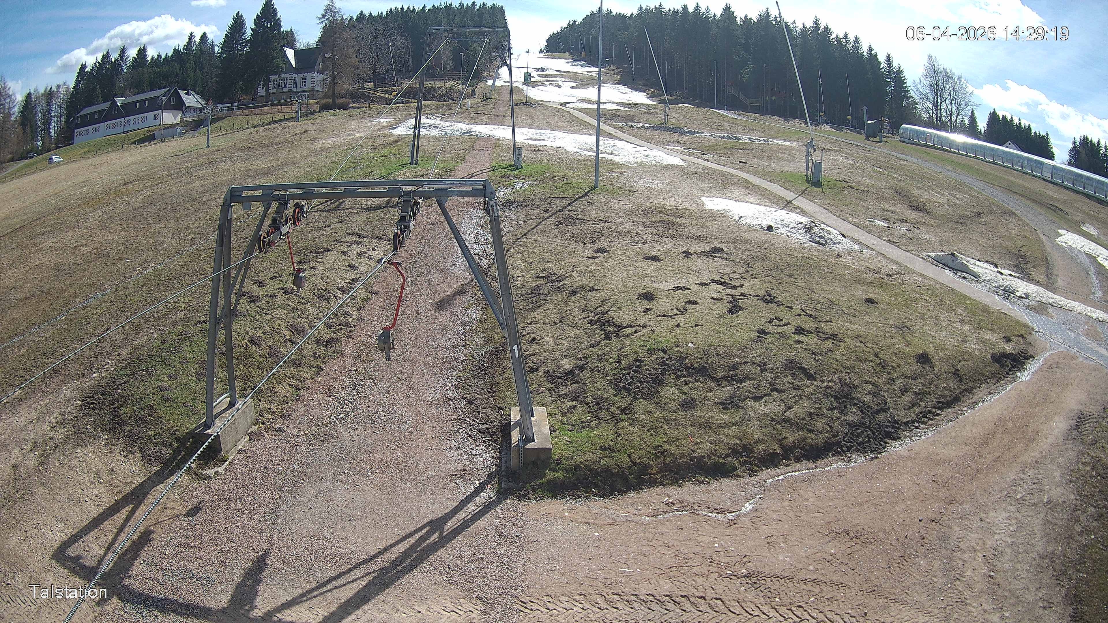 Archived image Webcam Ski resort Altenberg