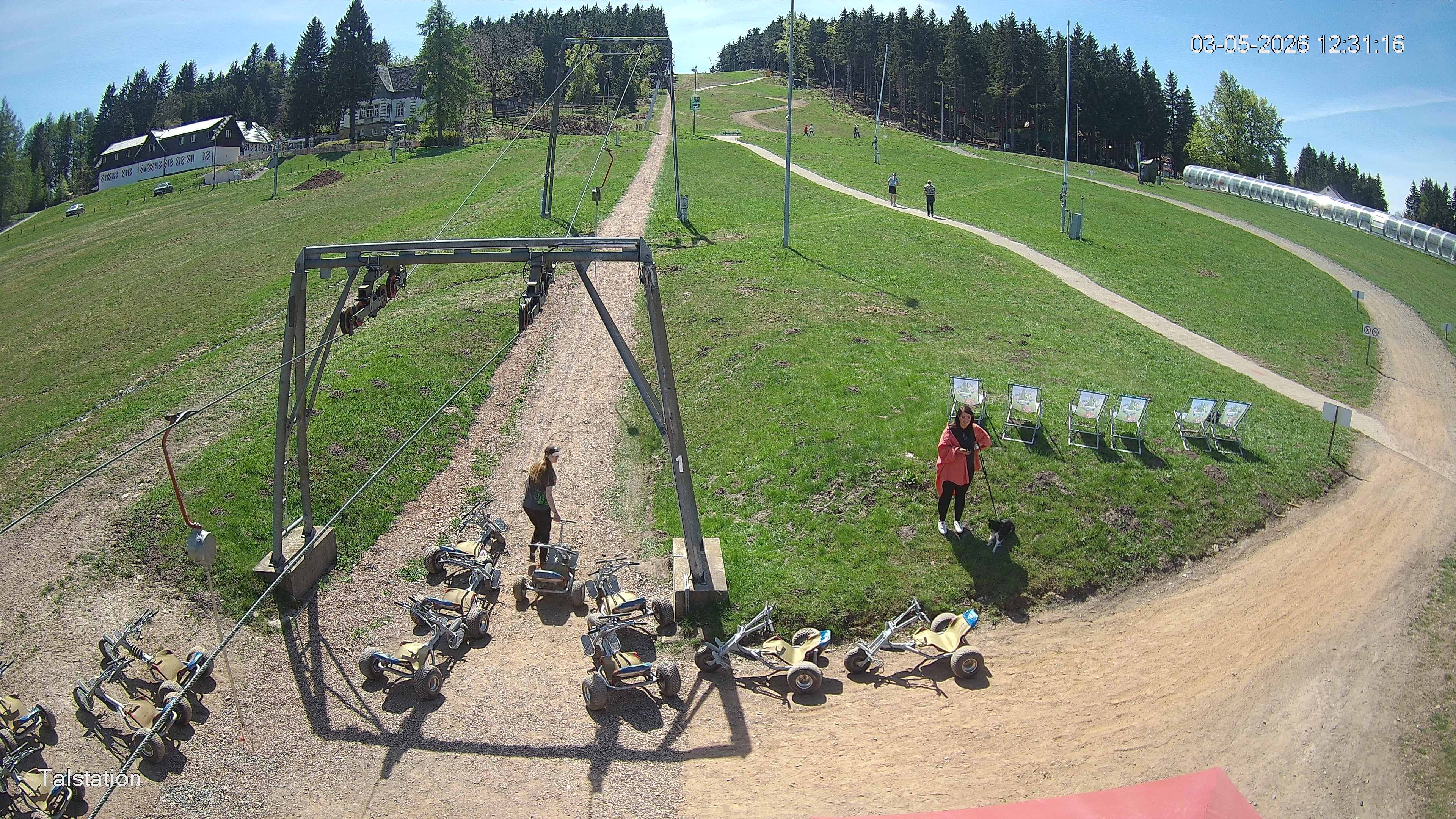 Archived image Webcam Ski resort Altenberg