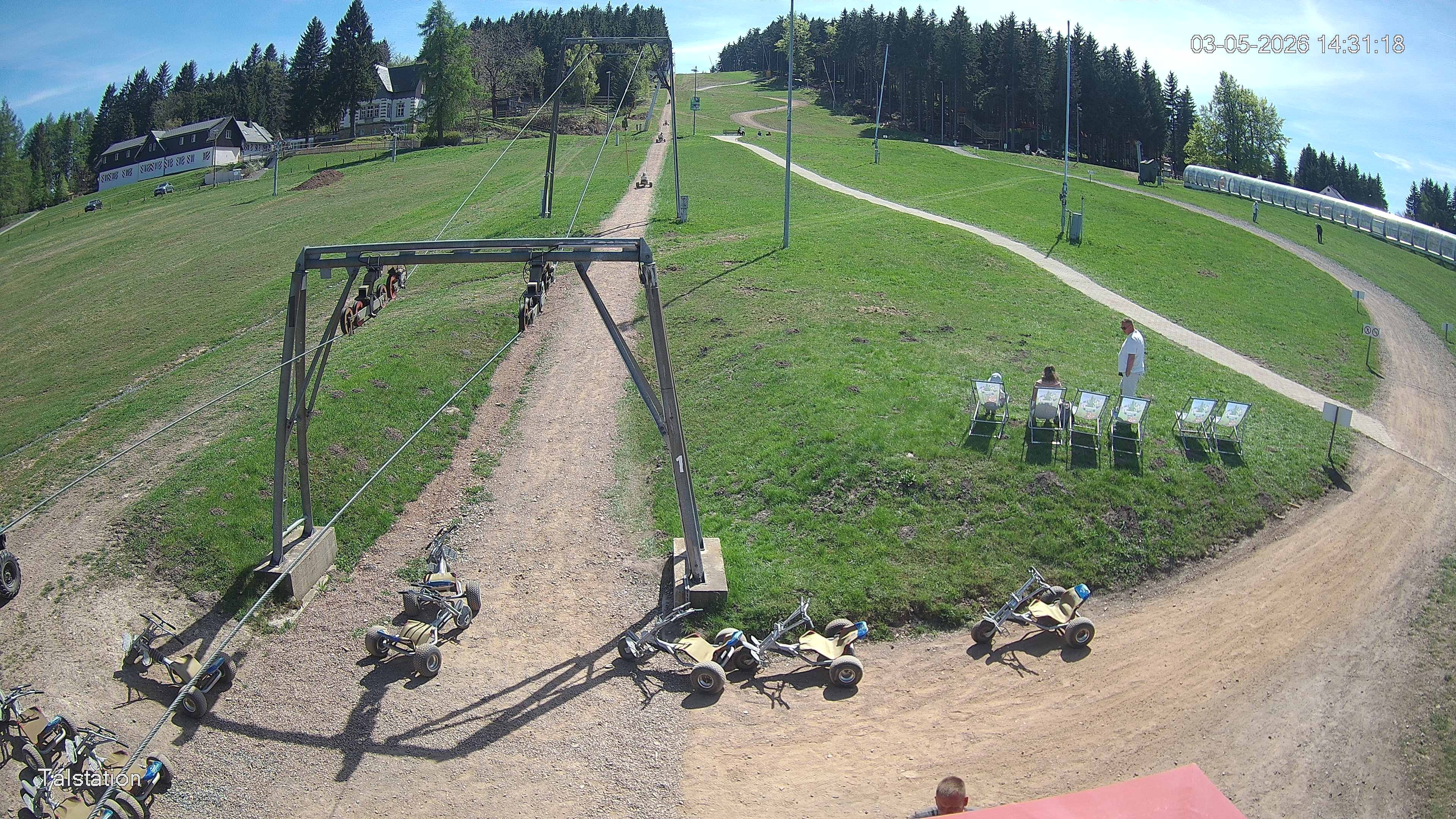 Archived image Webcam Ski resort Altenberg