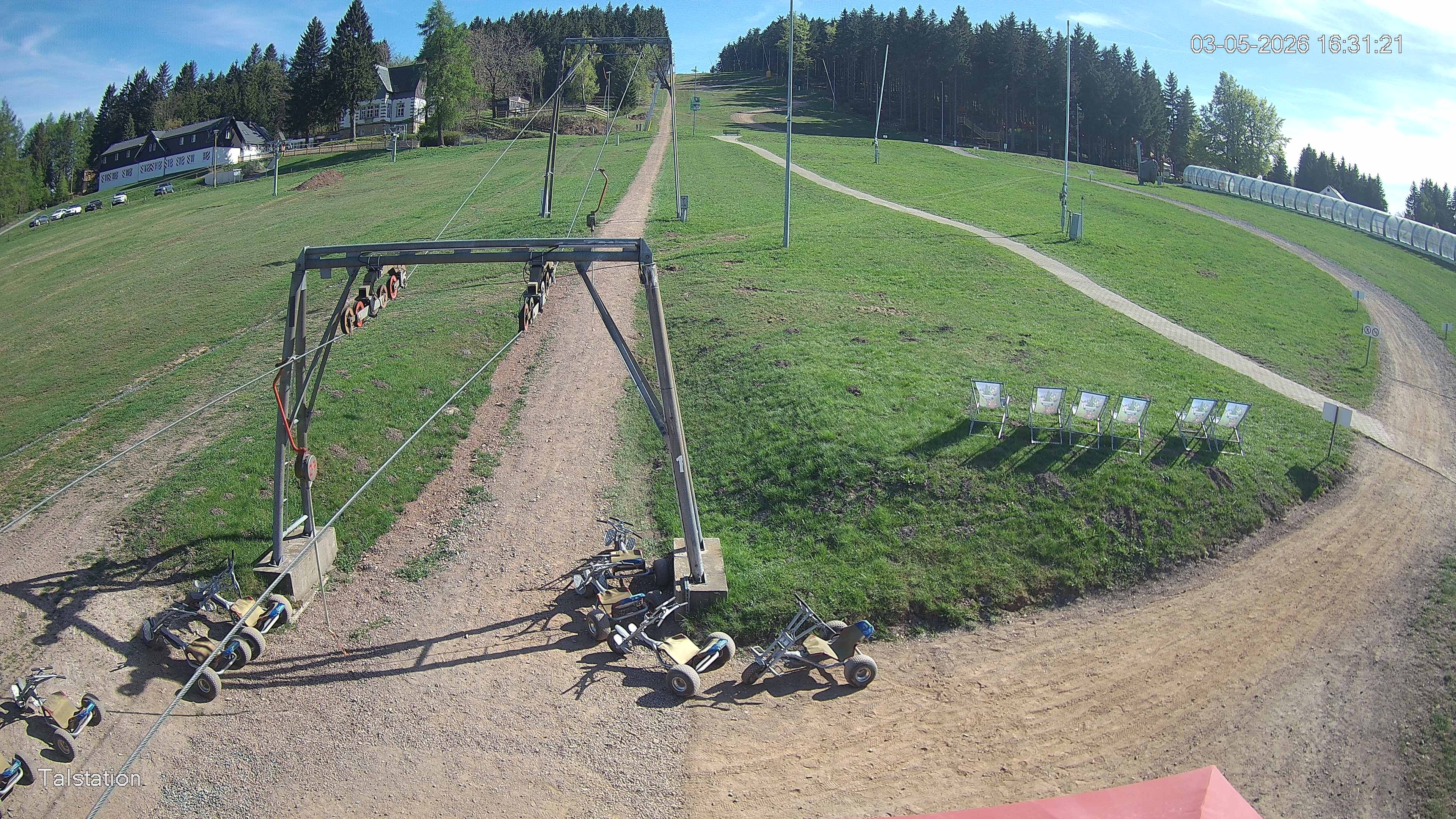 Archived image Webcam Ski resort Altenberg