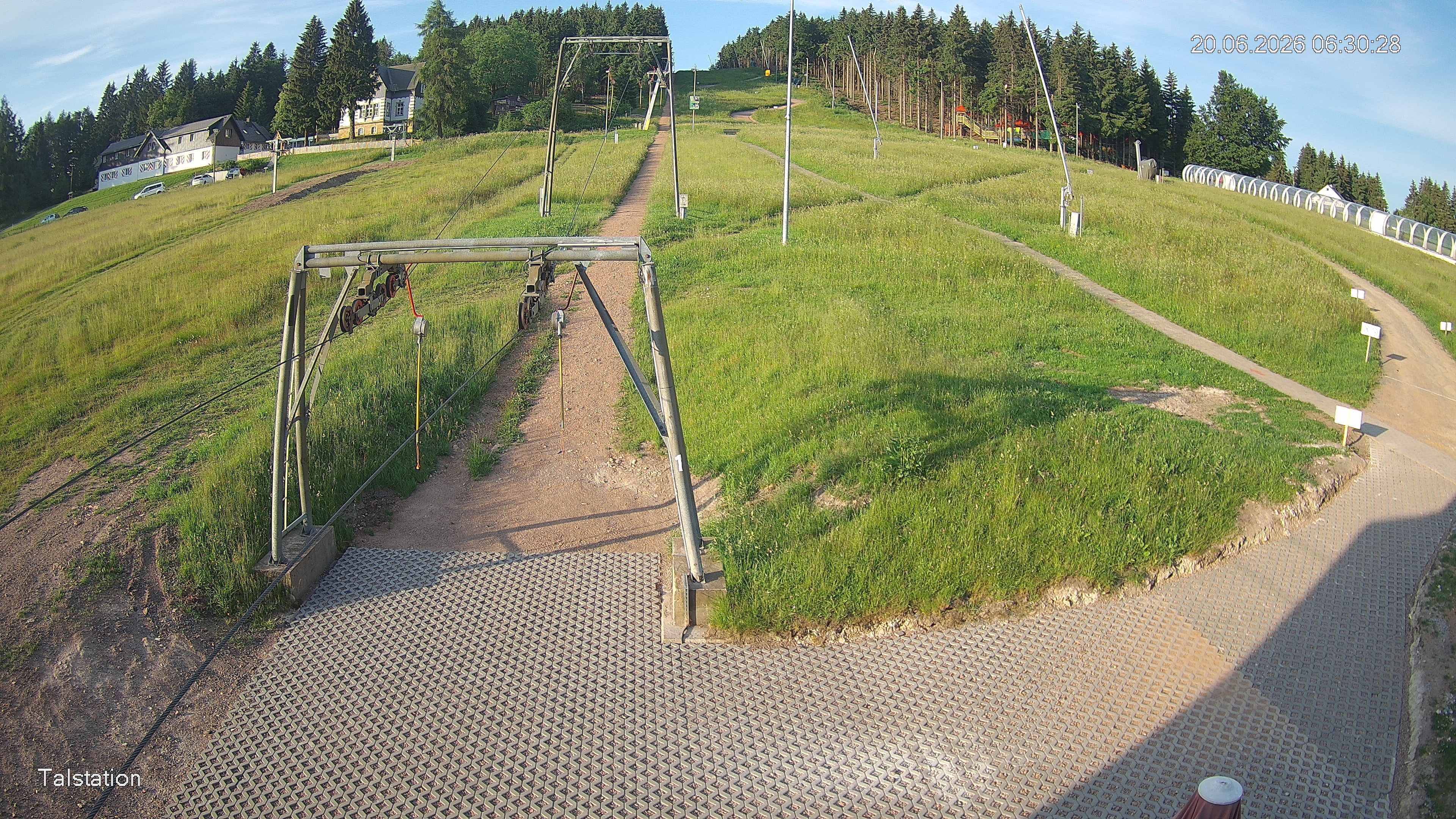 Archived image Webcam Ski resort Altenberg