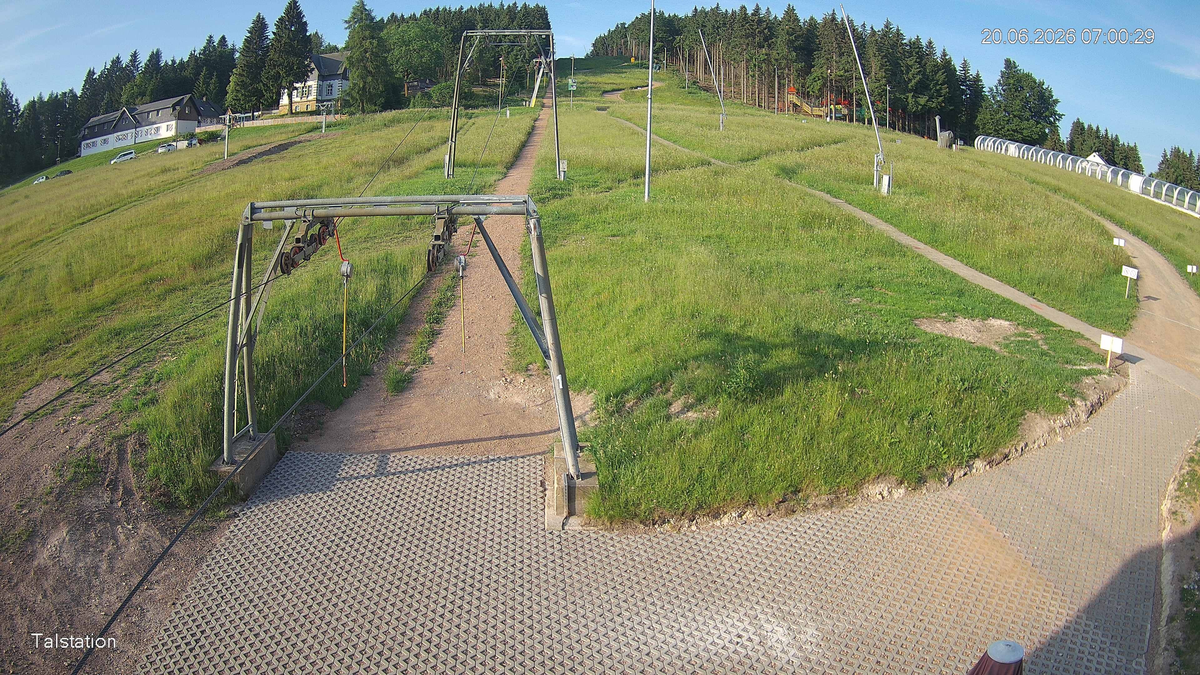 Archived image Webcam Ski resort Altenberg