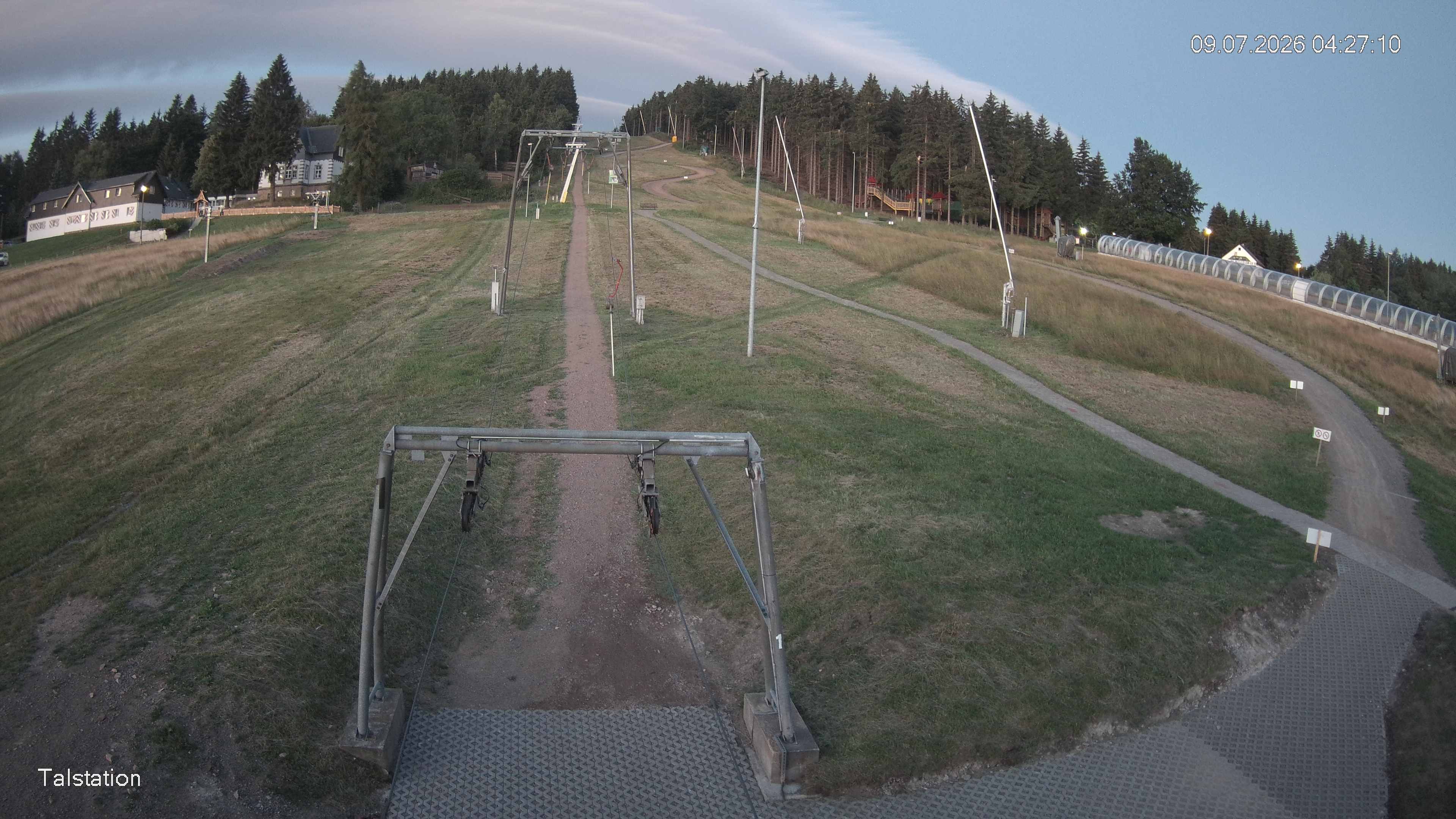 Archived image Webcam Ski resort Altenberg