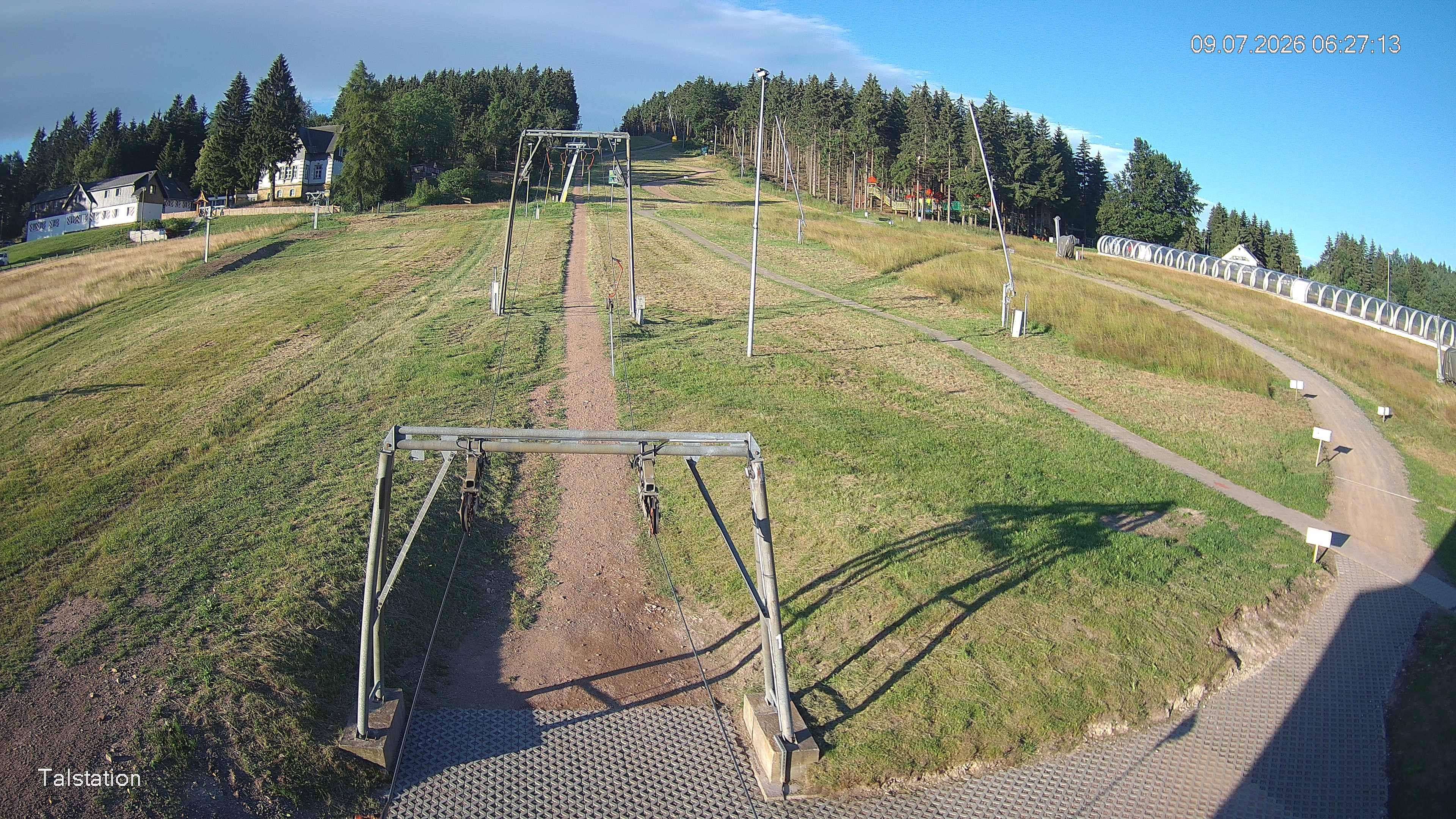 Archived image Webcam Ski resort Altenberg