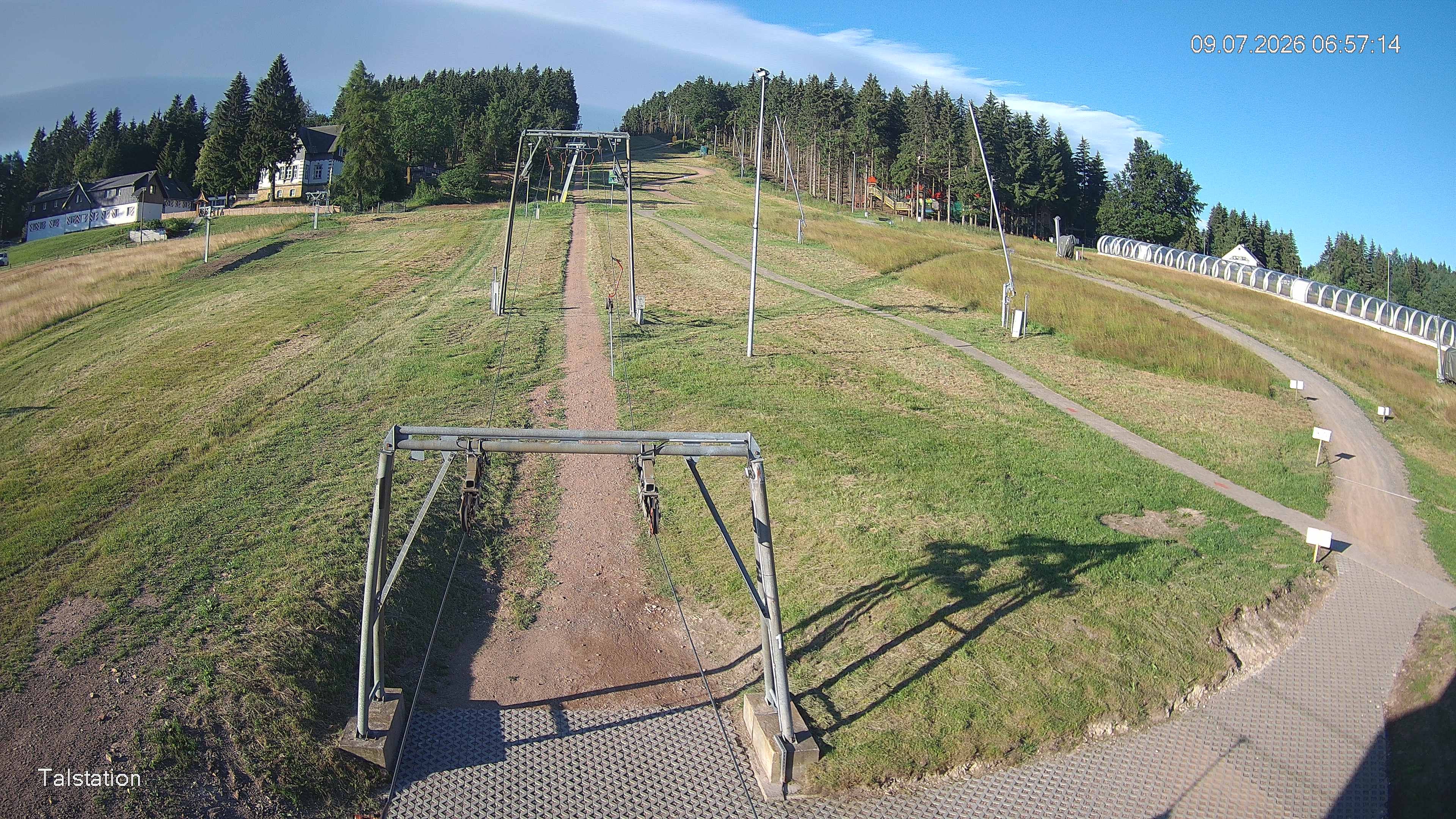 Archived image Webcam Ski resort Altenberg