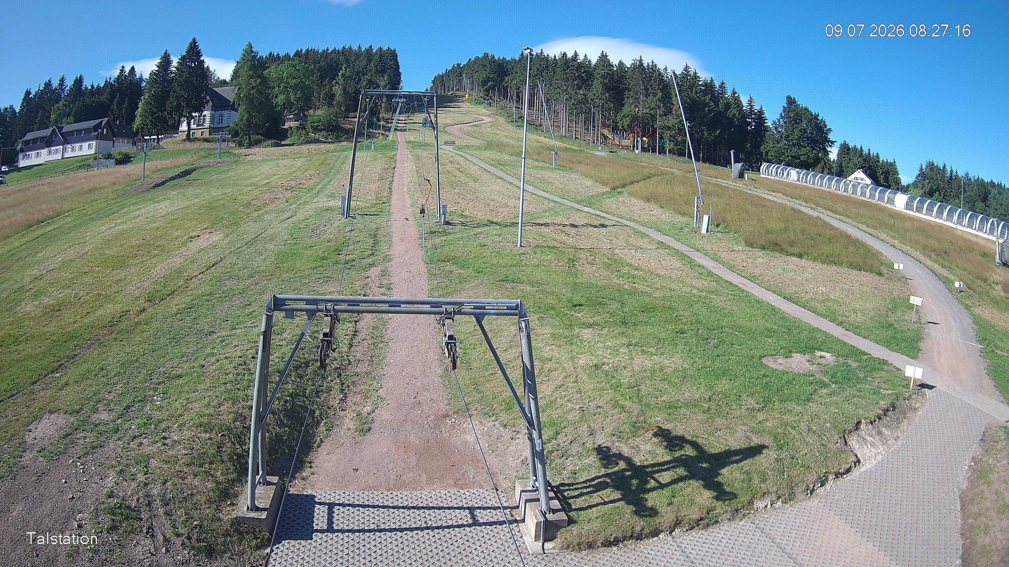 Archived image Webcam Ski resort Altenberg