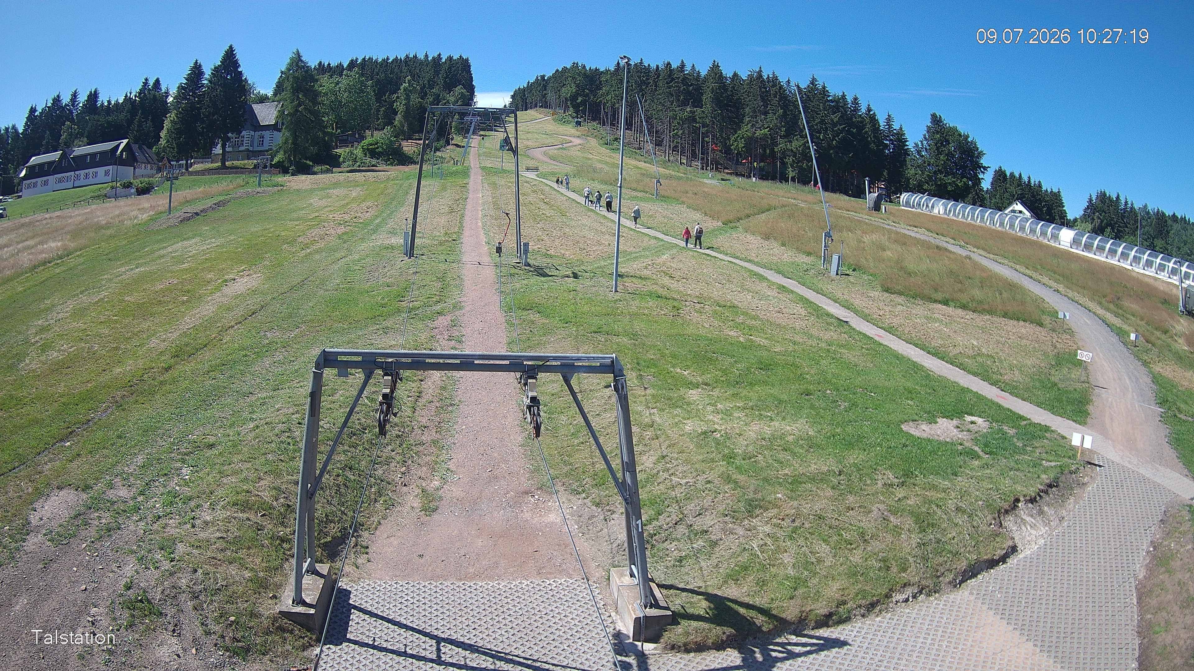 Archived image Webcam Ski resort Altenberg