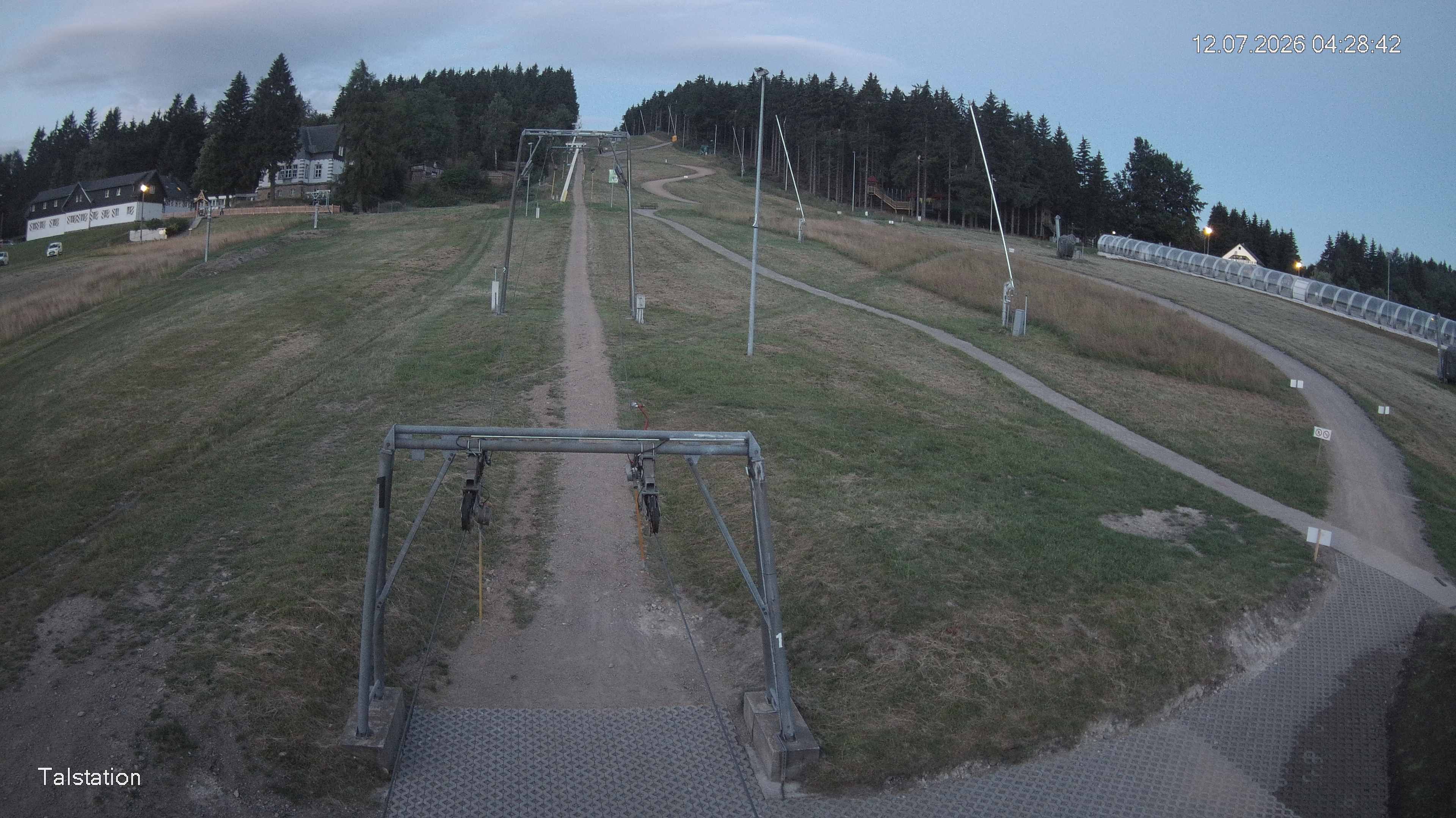 Archived image Webcam Ski resort Altenberg