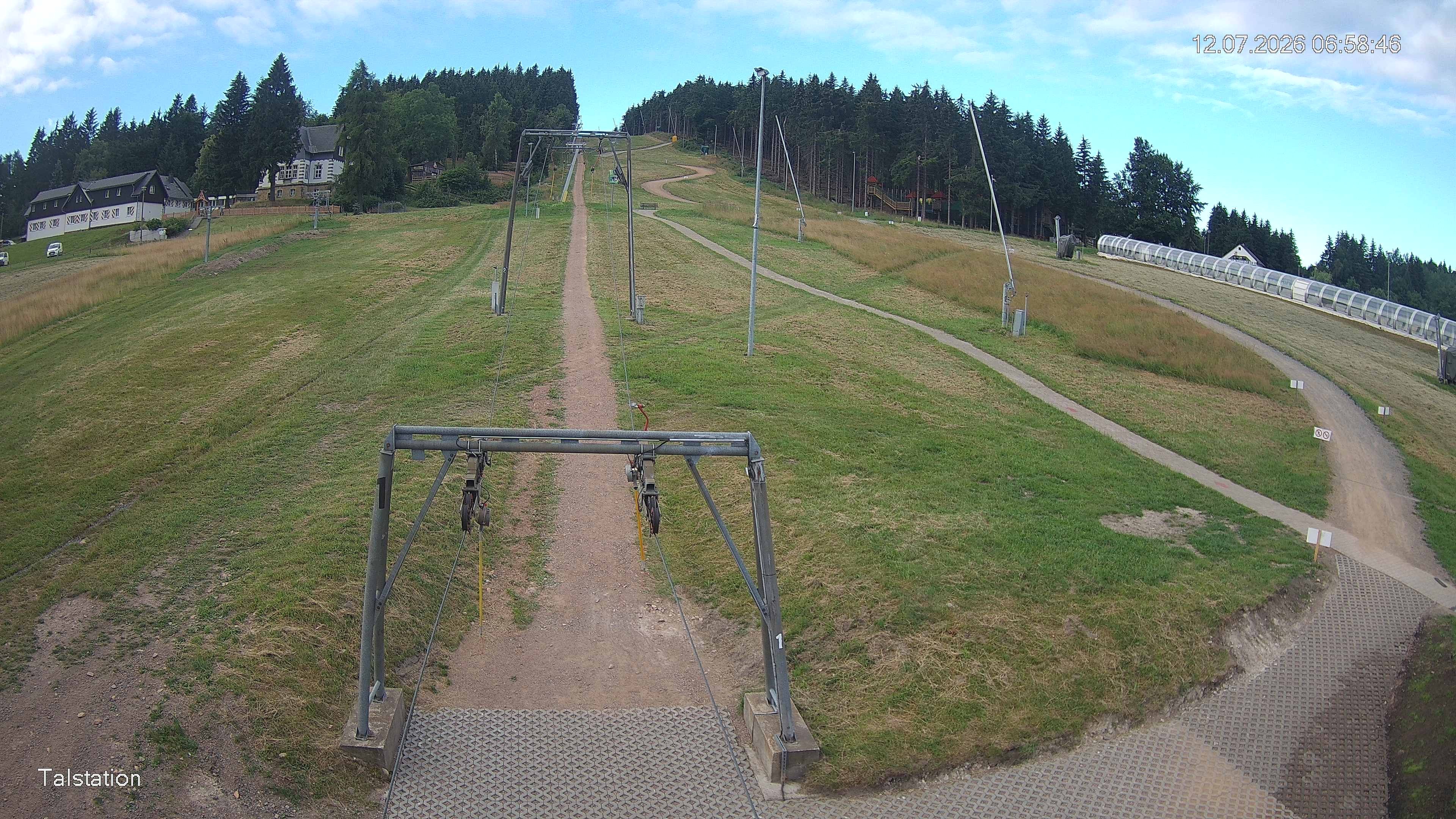 Archived image Webcam Ski resort Altenberg