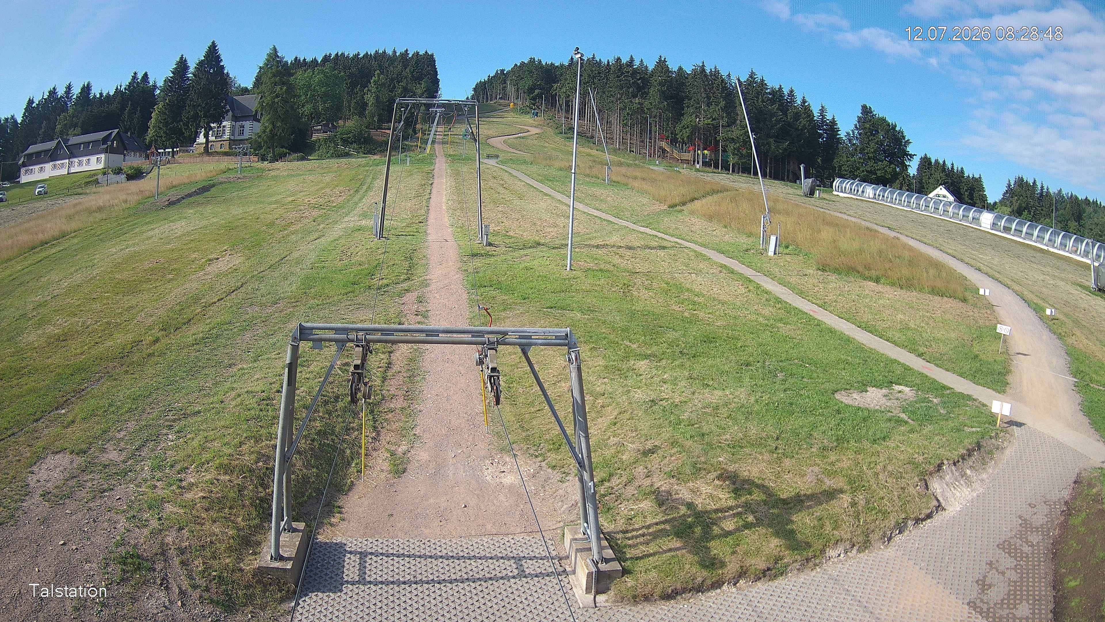 Archived image Webcam Ski resort Altenberg