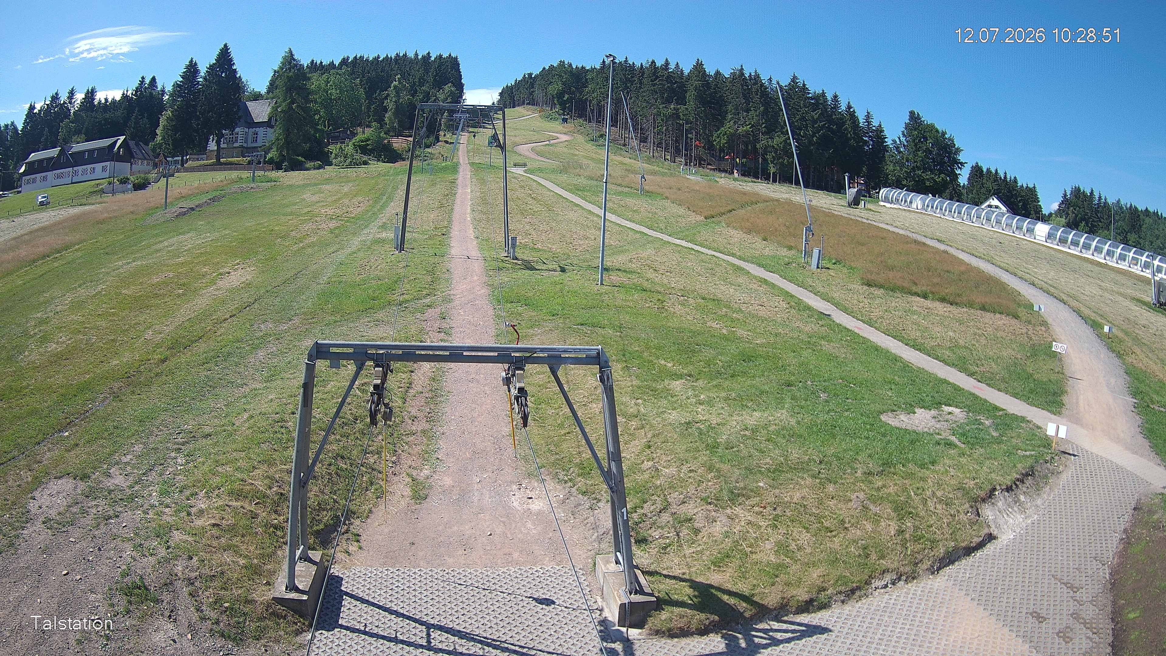 Archived image Webcam Ski resort Altenberg