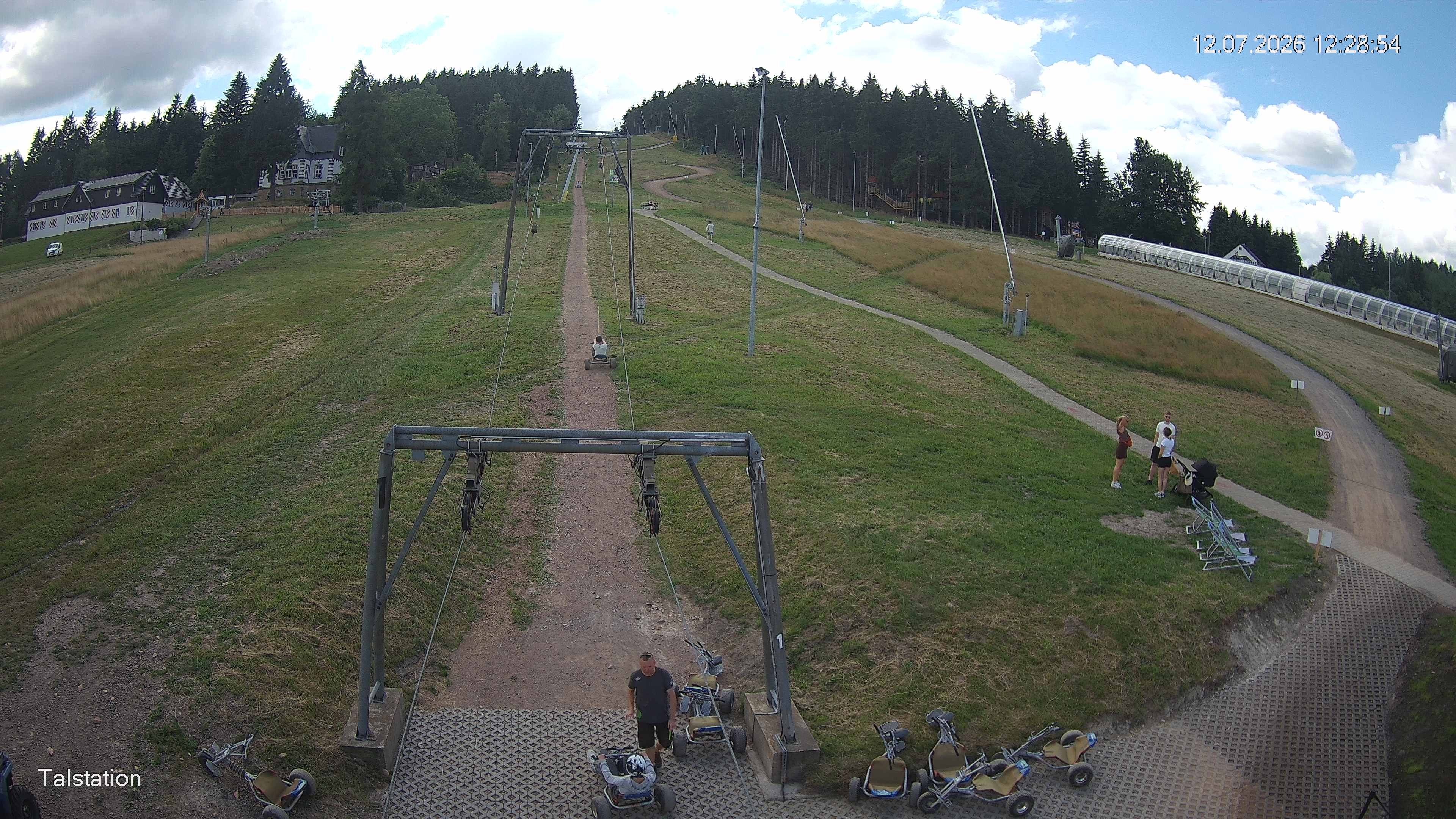 Archived image Webcam Ski resort Altenberg