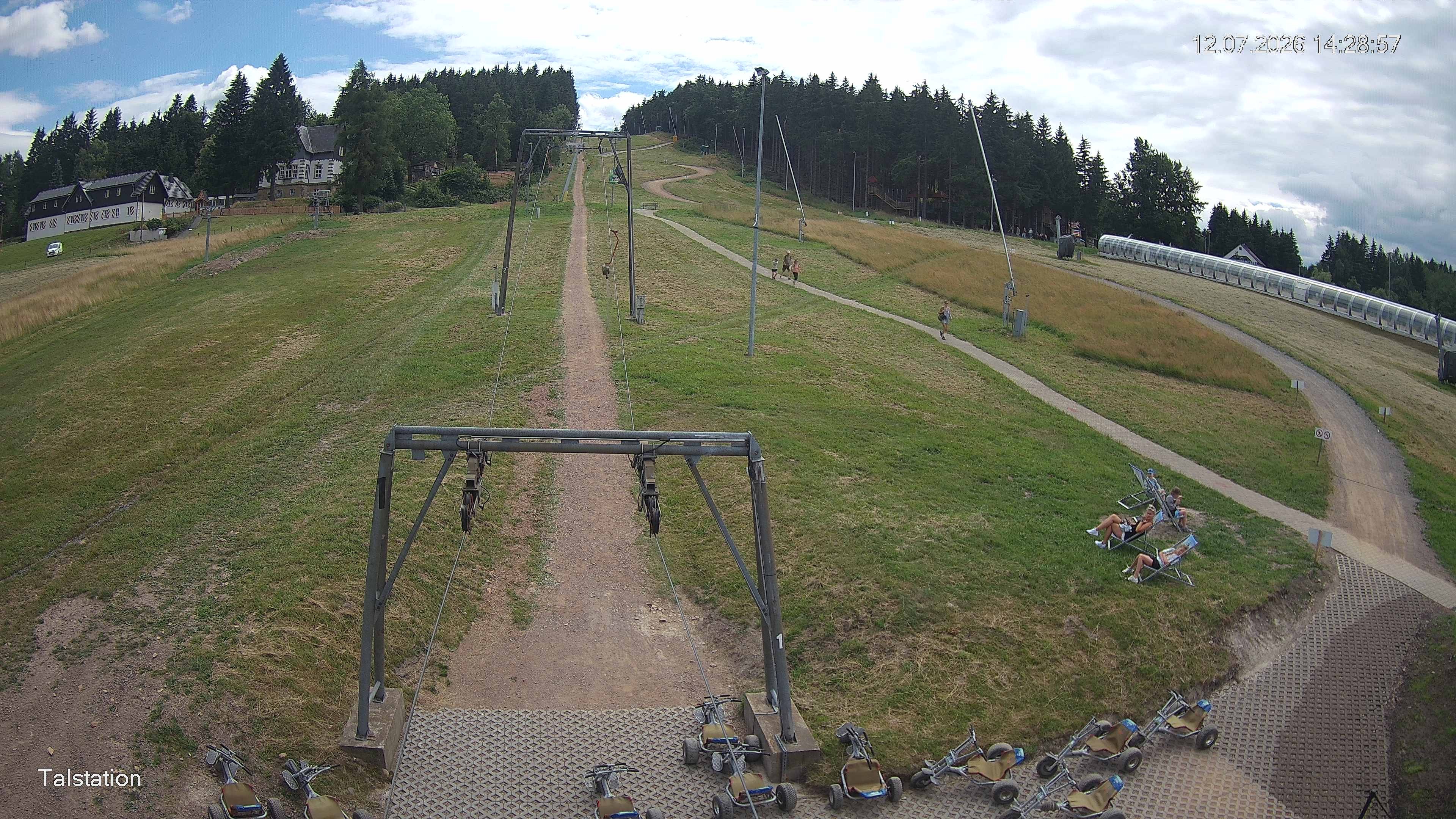 Archived image Webcam Ski resort Altenberg