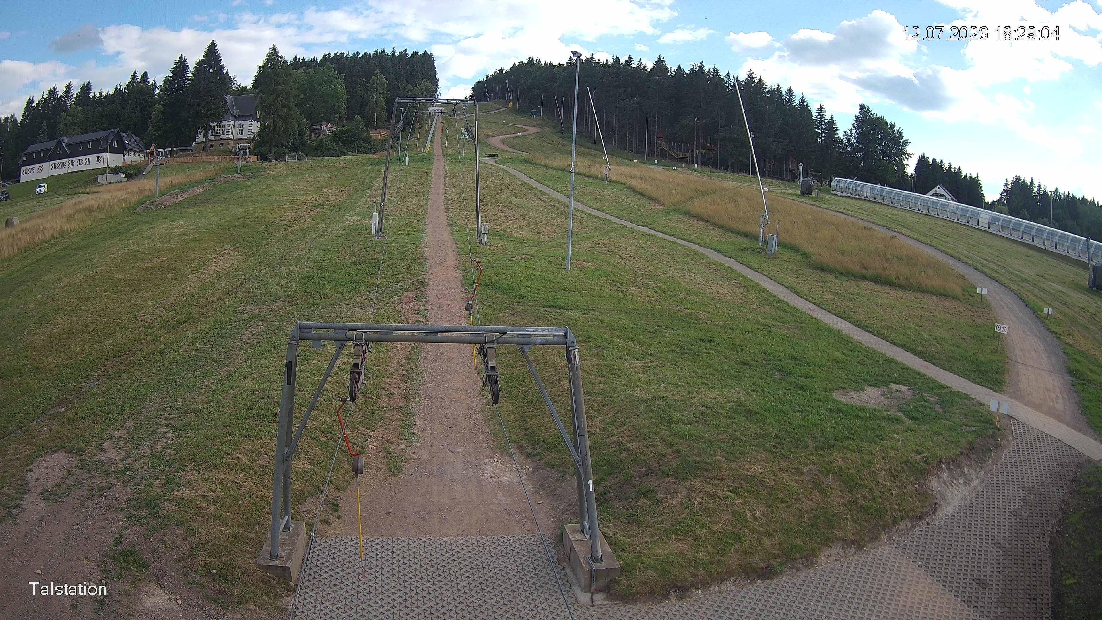 Archived image Webcam Ski resort Altenberg