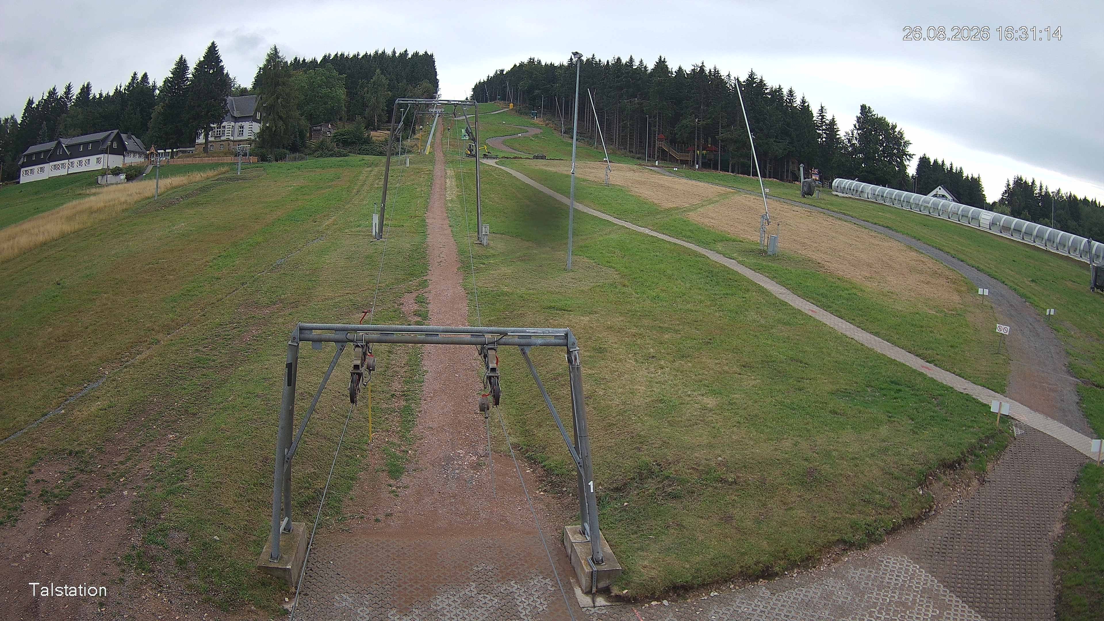 Archived image Webcam Ski resort Altenberg