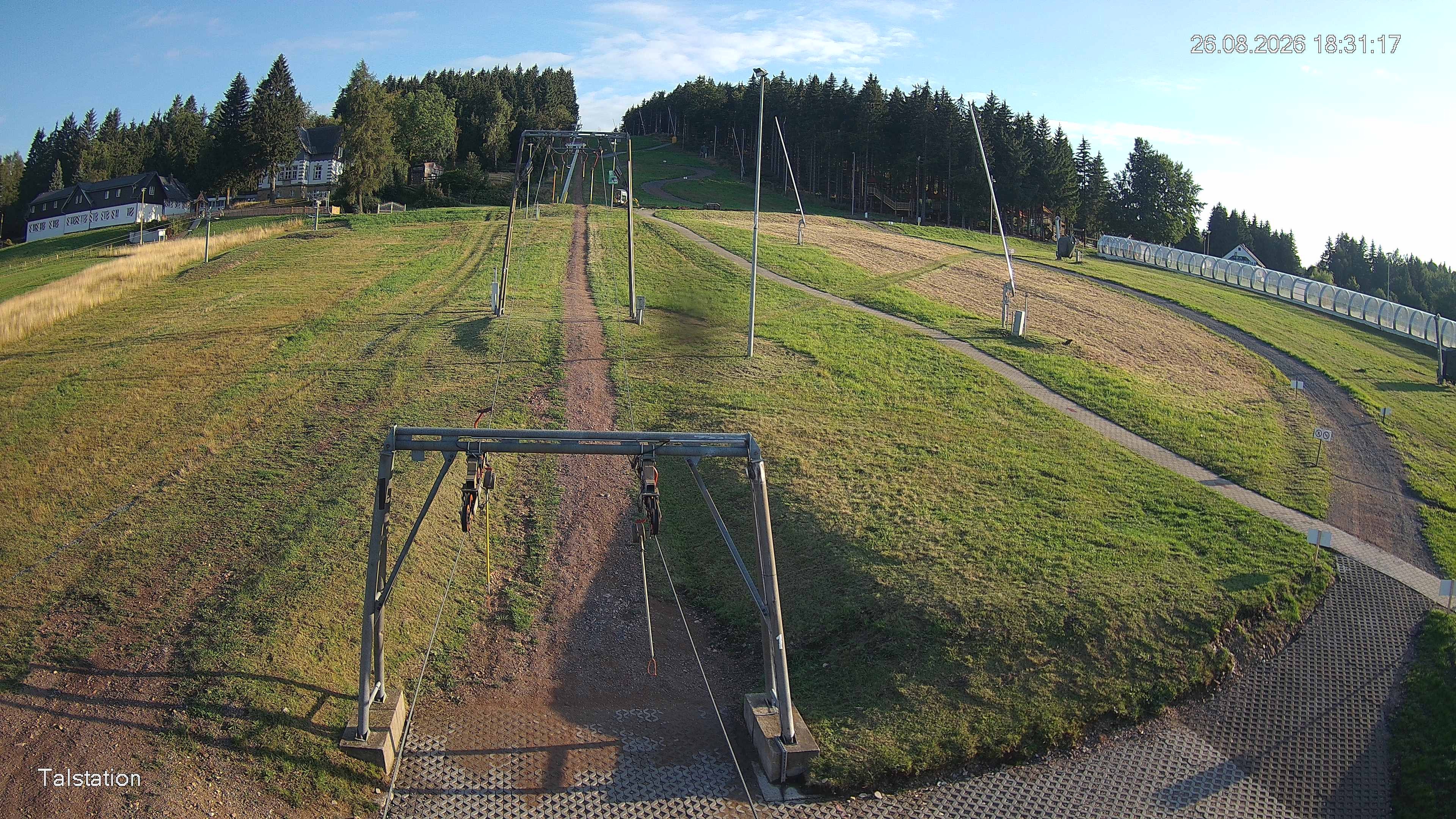 Archived image Webcam Ski resort Altenberg