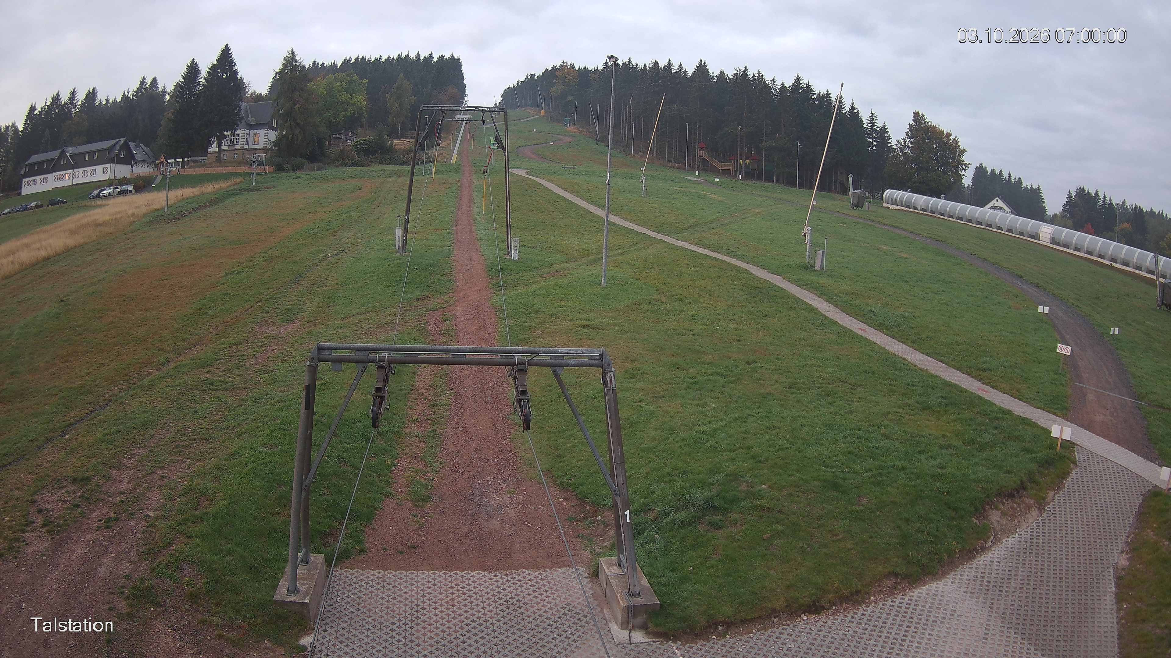Archived image Webcam Ski resort Altenberg