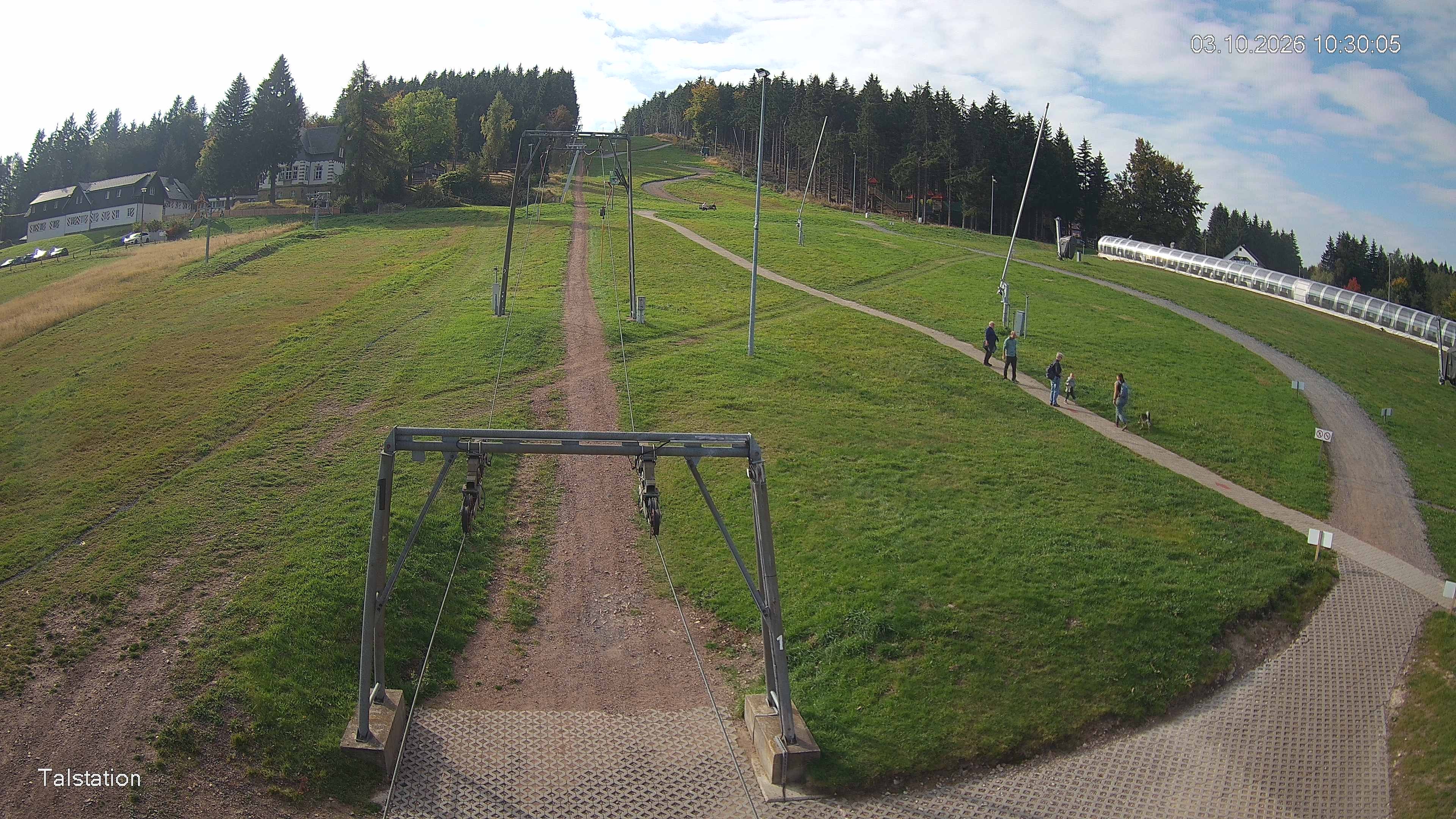 Archived image Webcam Ski resort Altenberg