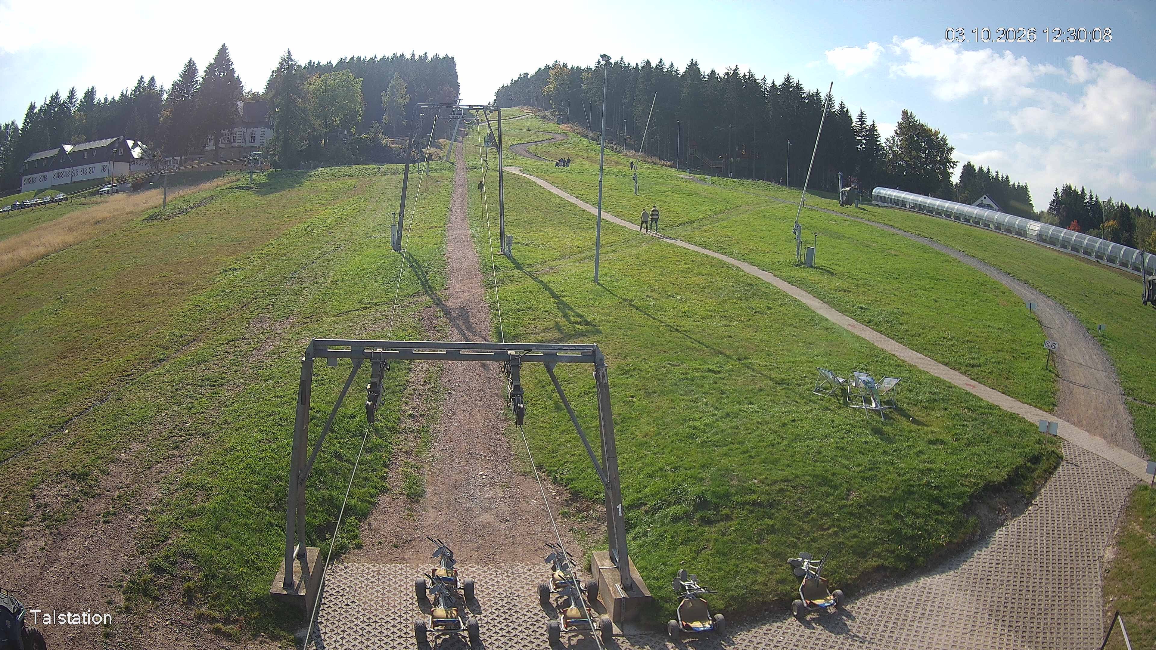 Archived image Webcam Ski resort Altenberg