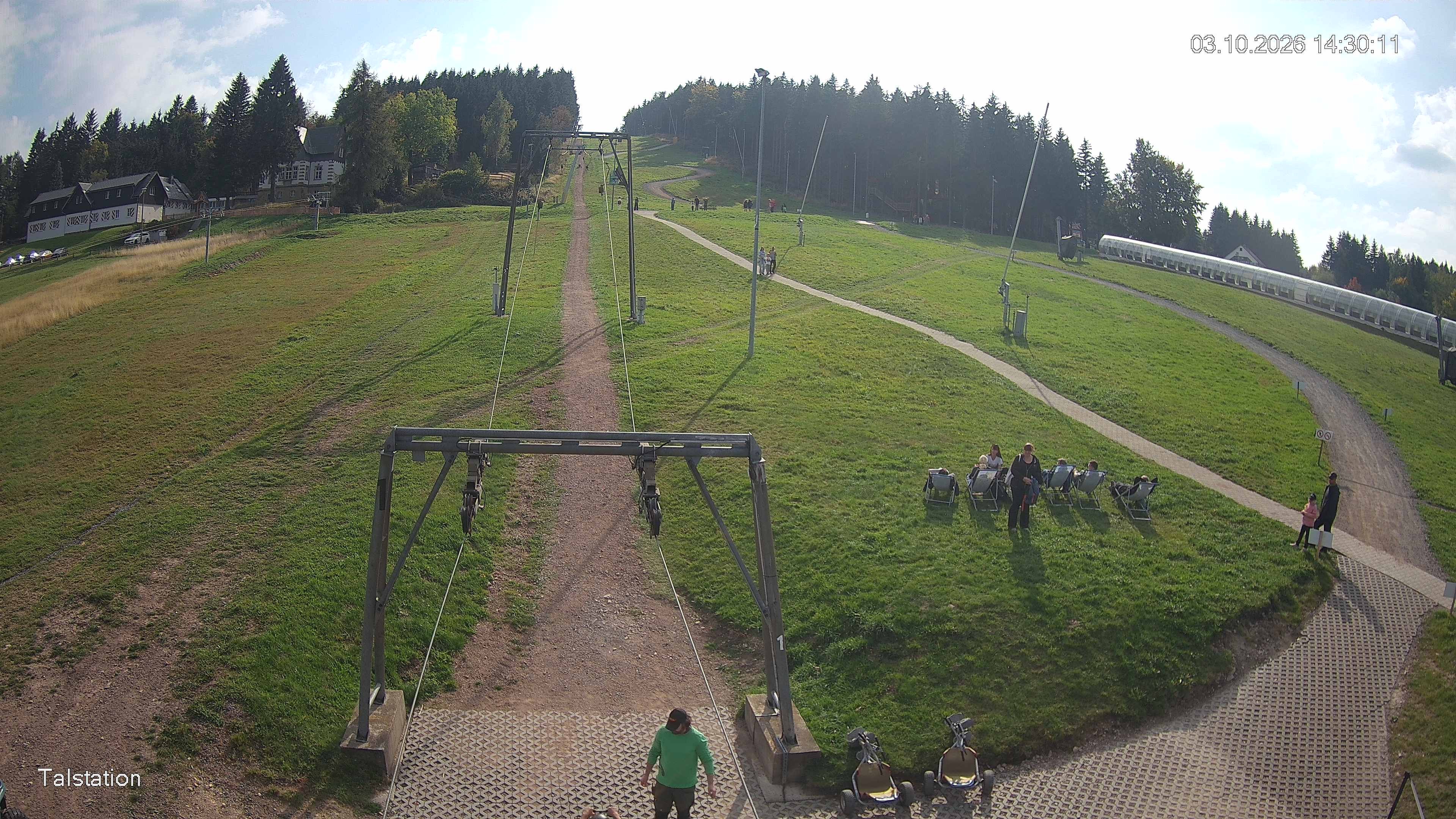 Archived image Webcam Ski resort Altenberg