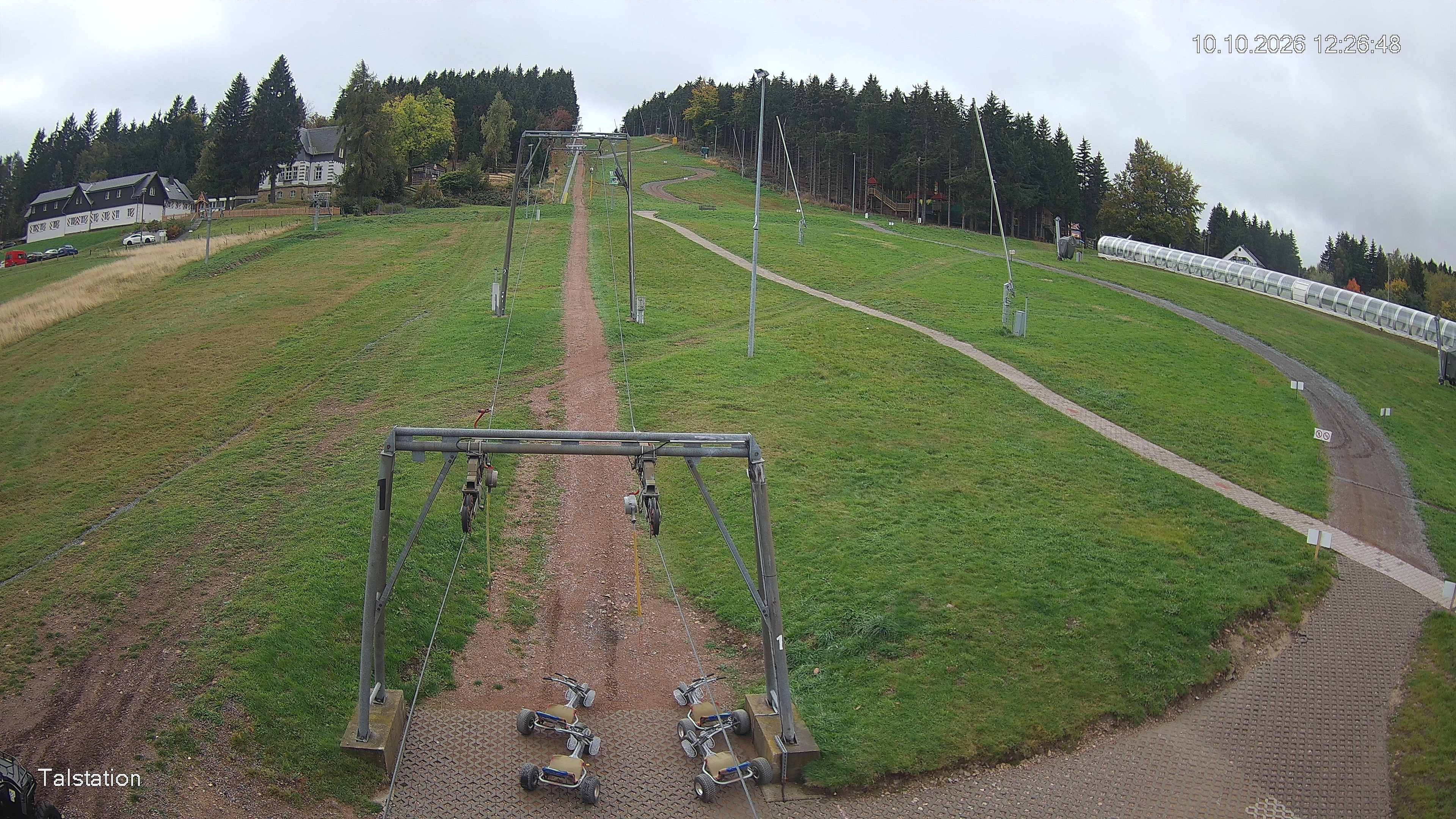 Archived image Webcam Ski resort Altenberg