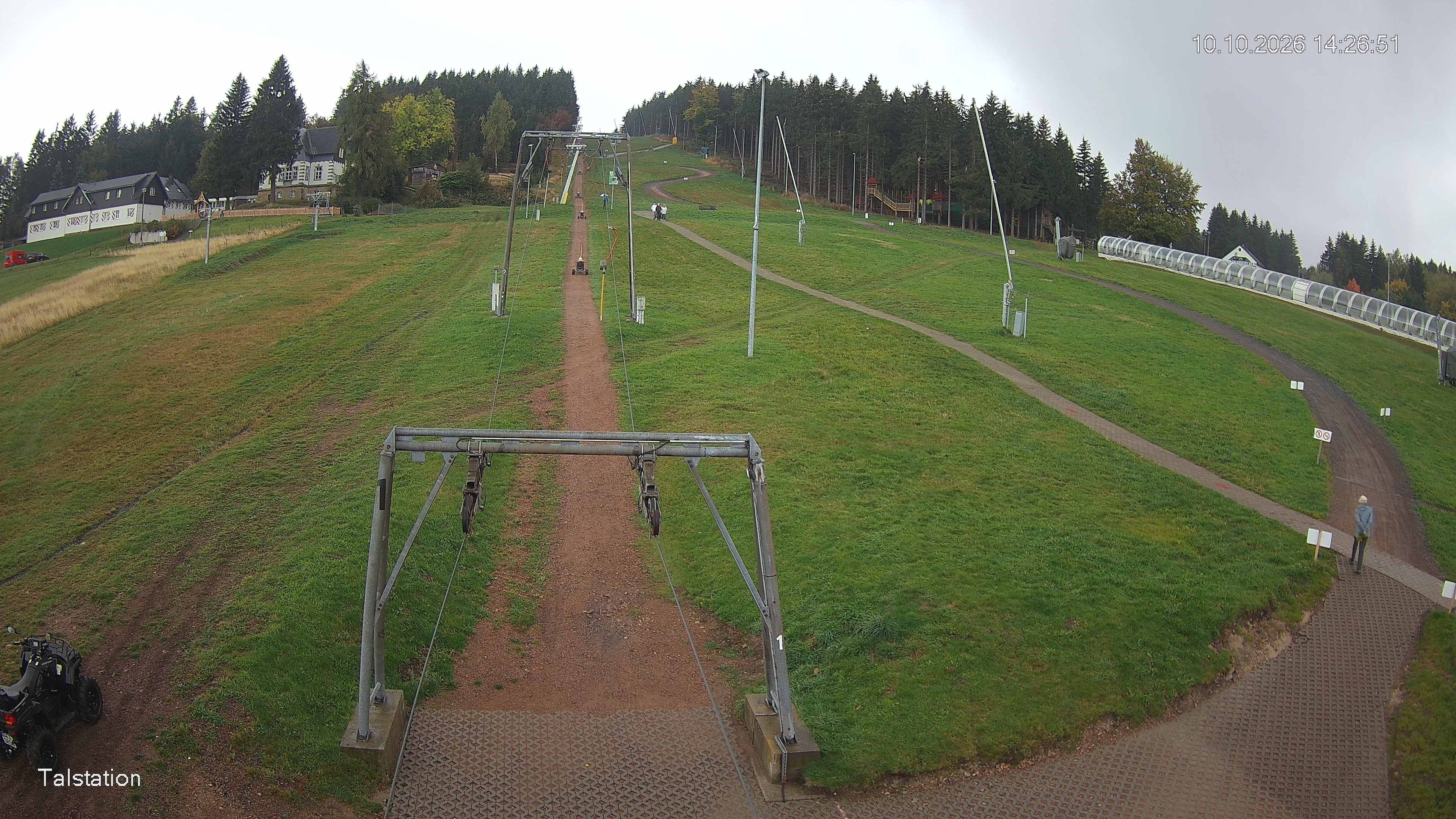 Archived image Webcam Ski resort Altenberg