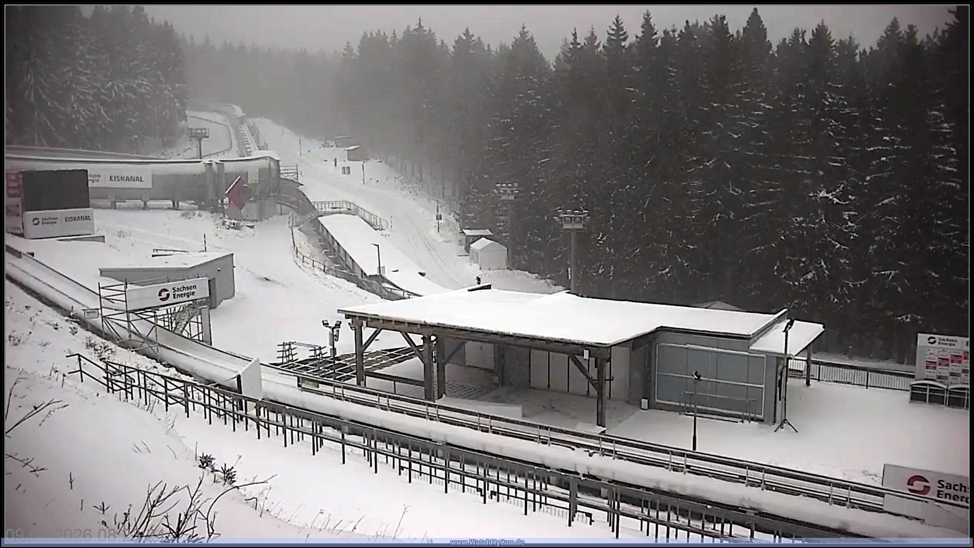 Archiv Foto Webcam Altenberger Bobbahn