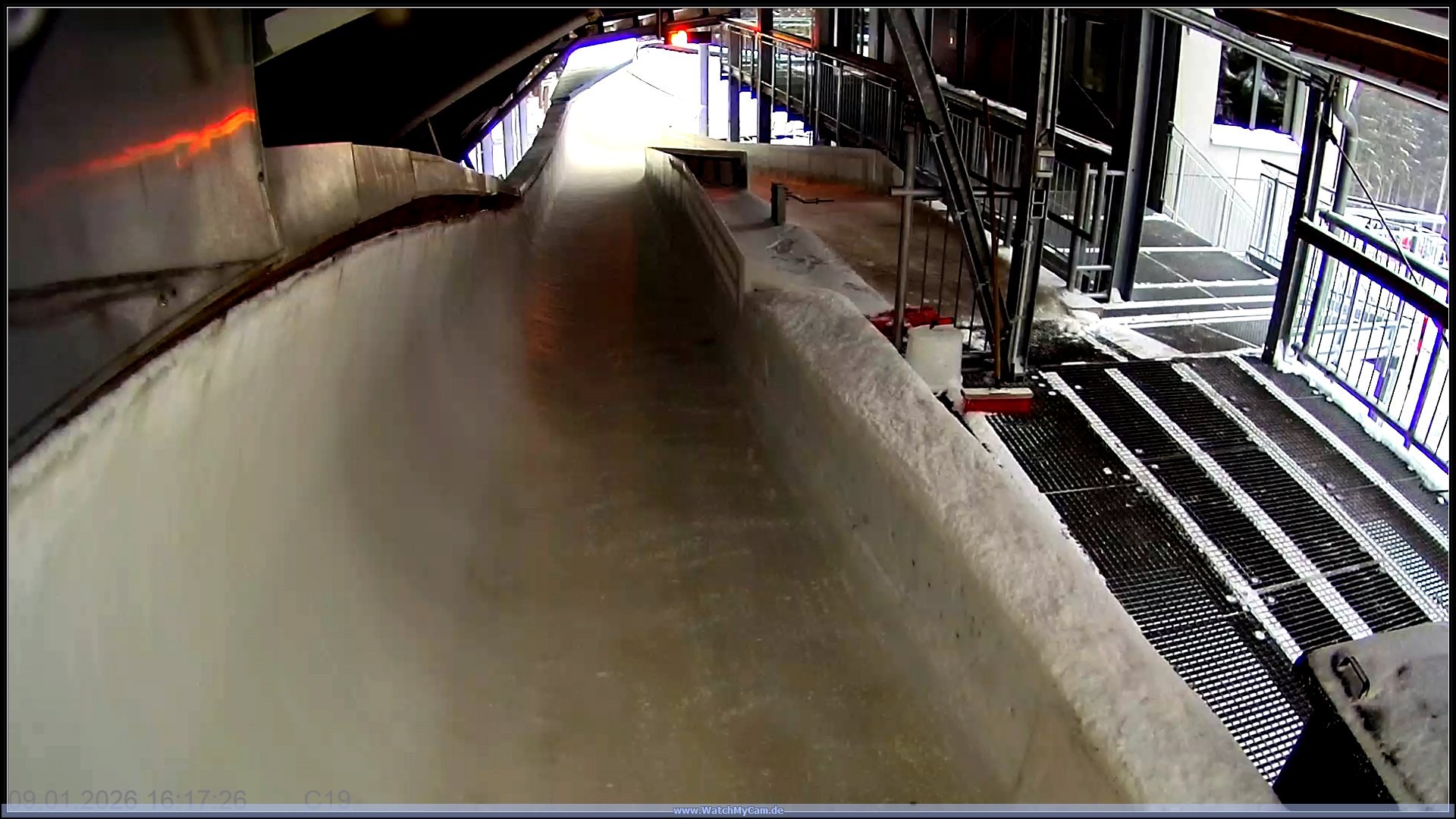 Archiv Foto Webcam Altenberger Bobbahn