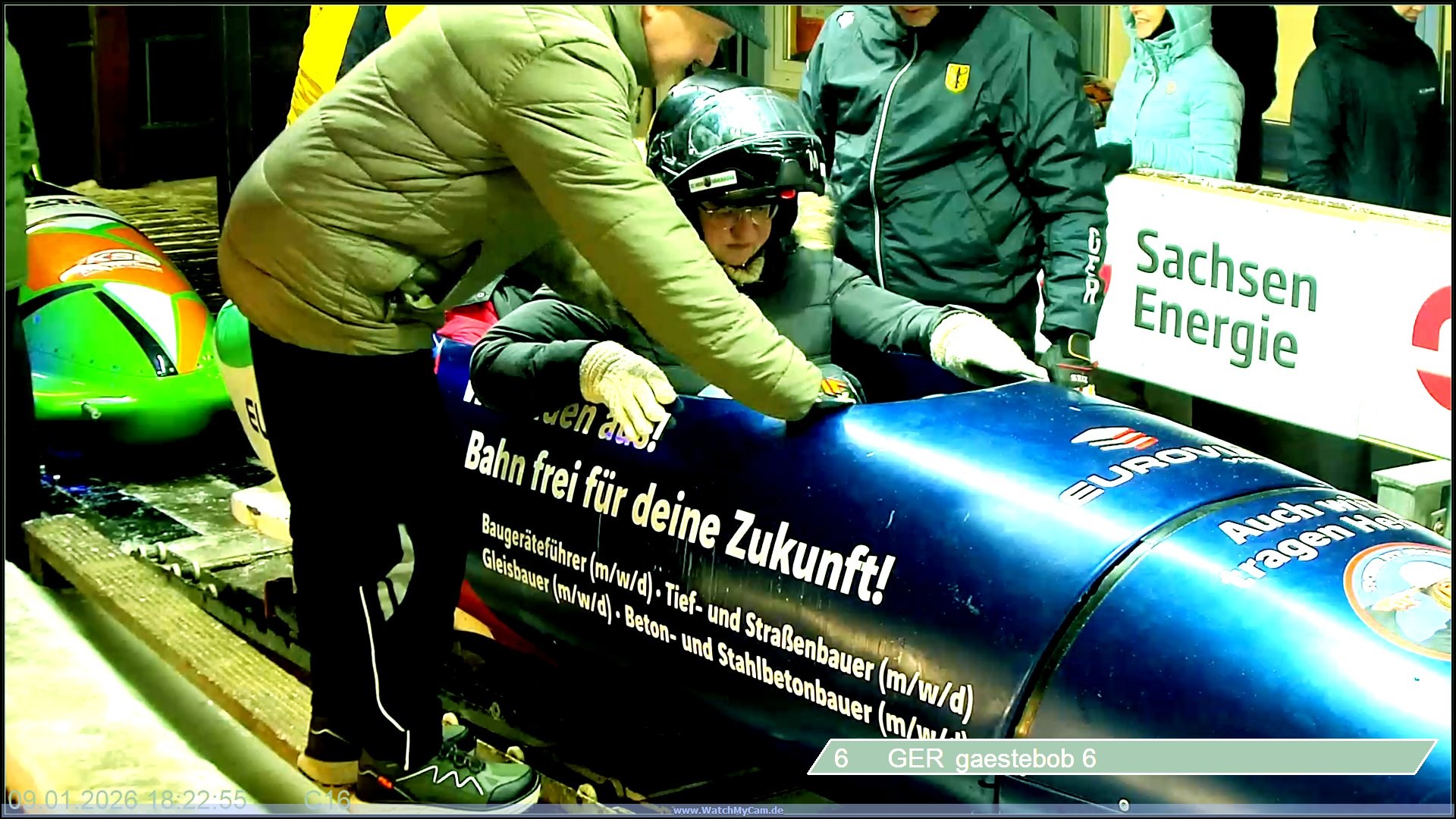 Archiv Foto Webcam Altenberger Bobbahn