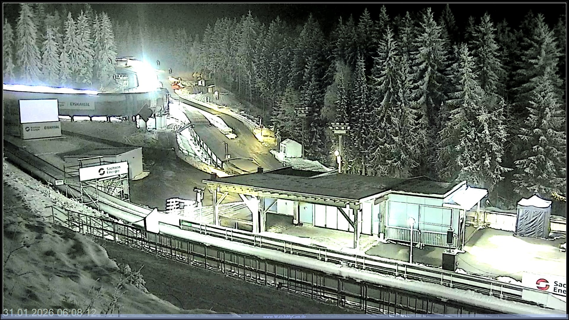 Archiv Foto Webcam Altenberger Bobbahn