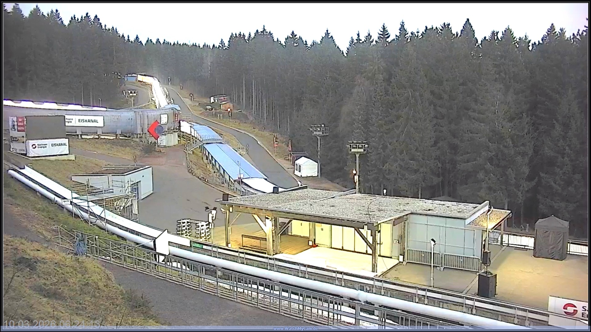 Archiv Foto Webcam Altenberger Bobbahn