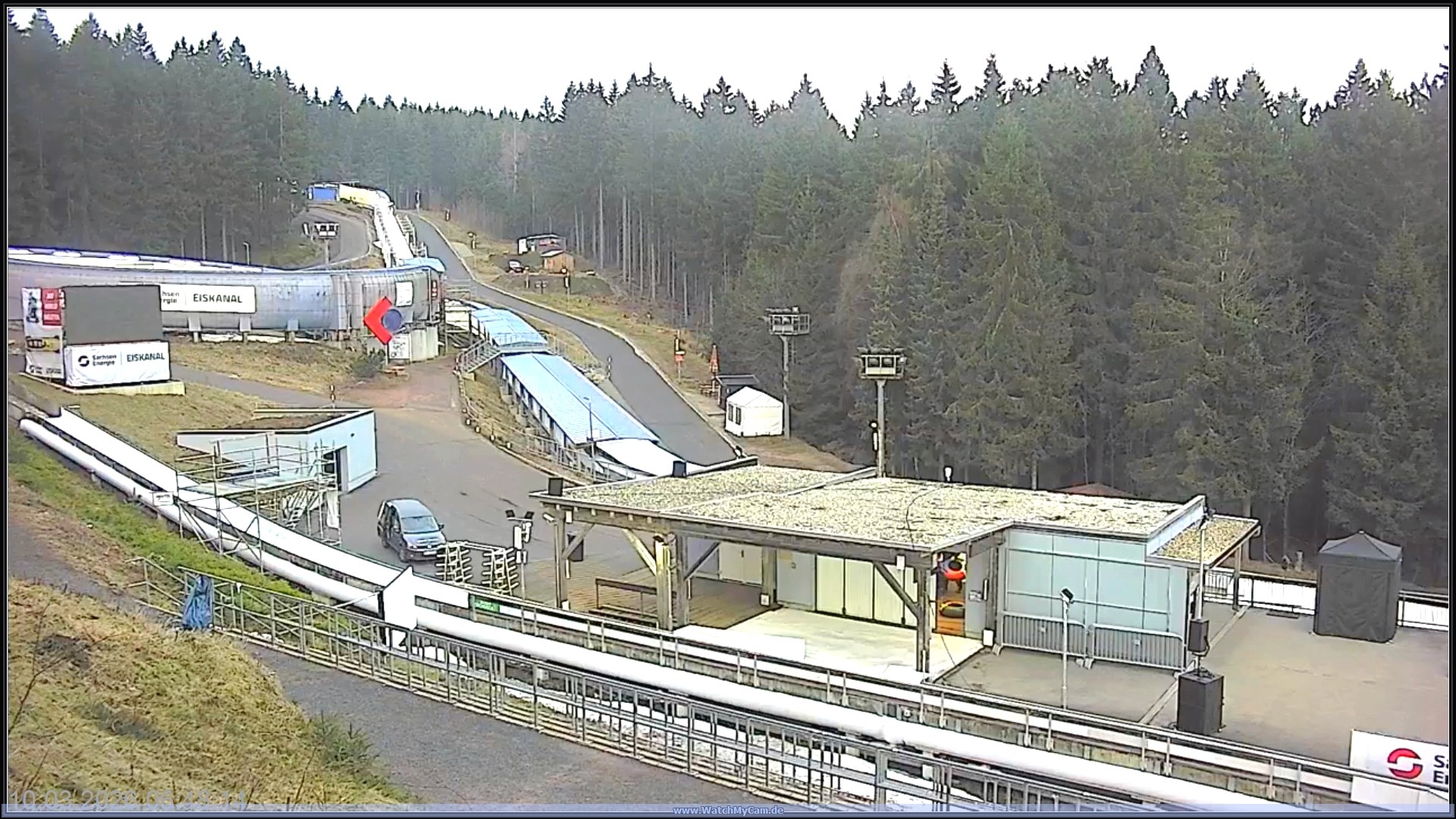 Archiv Foto Webcam Altenberger Bobbahn
