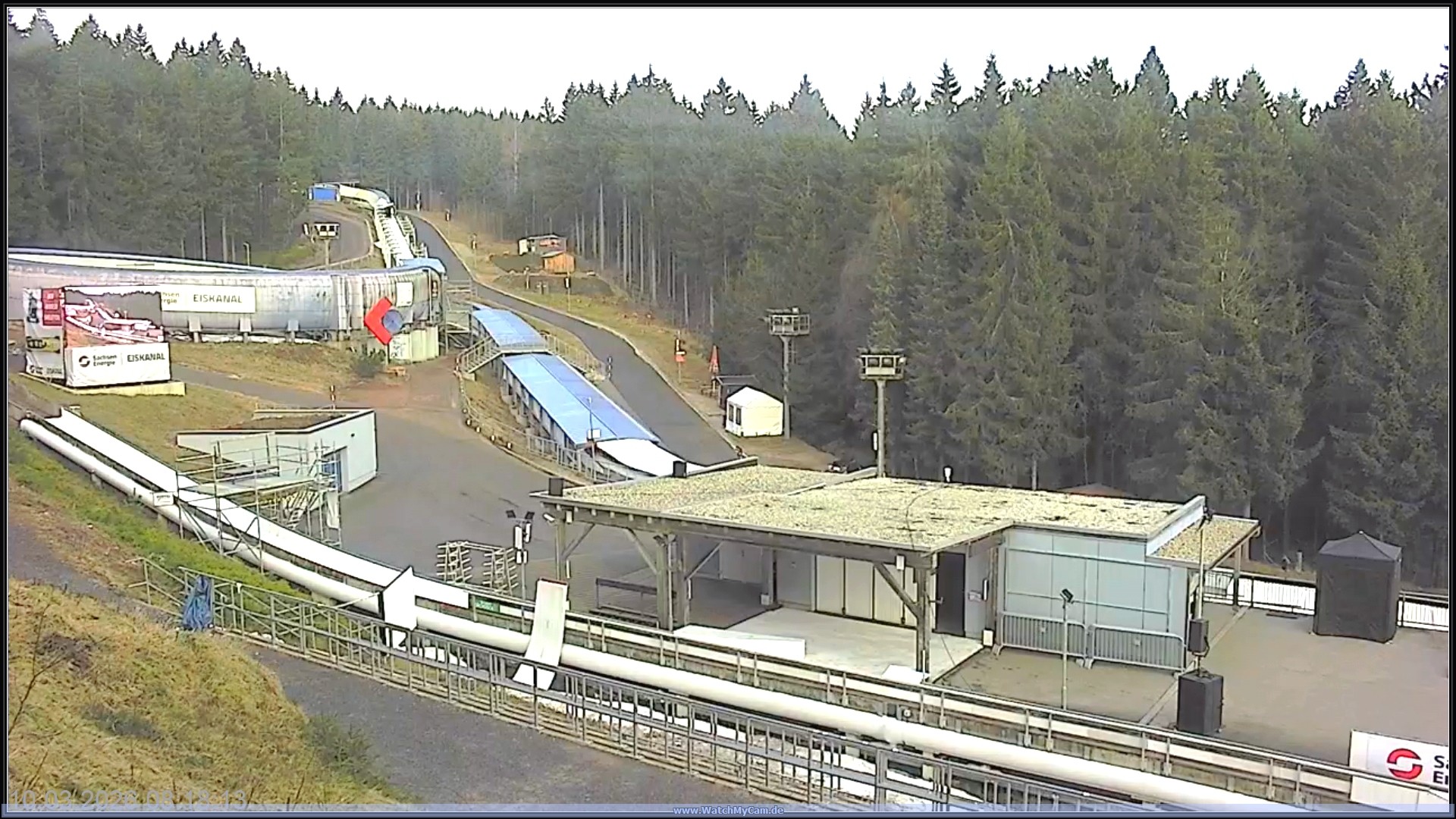 Archiv Foto Webcam Altenberger Bobbahn