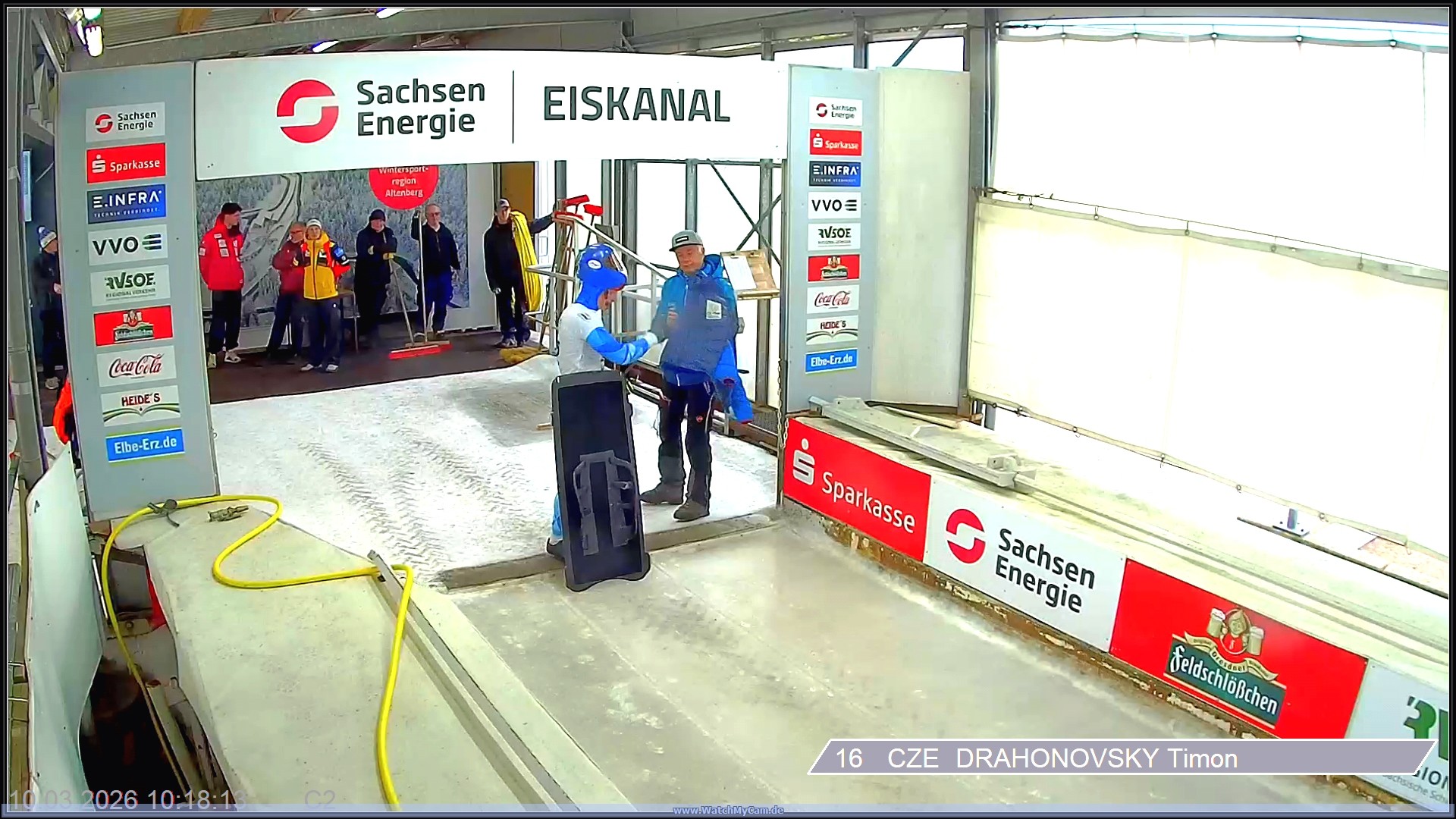 Archiv Foto Webcam Altenberger Bobbahn