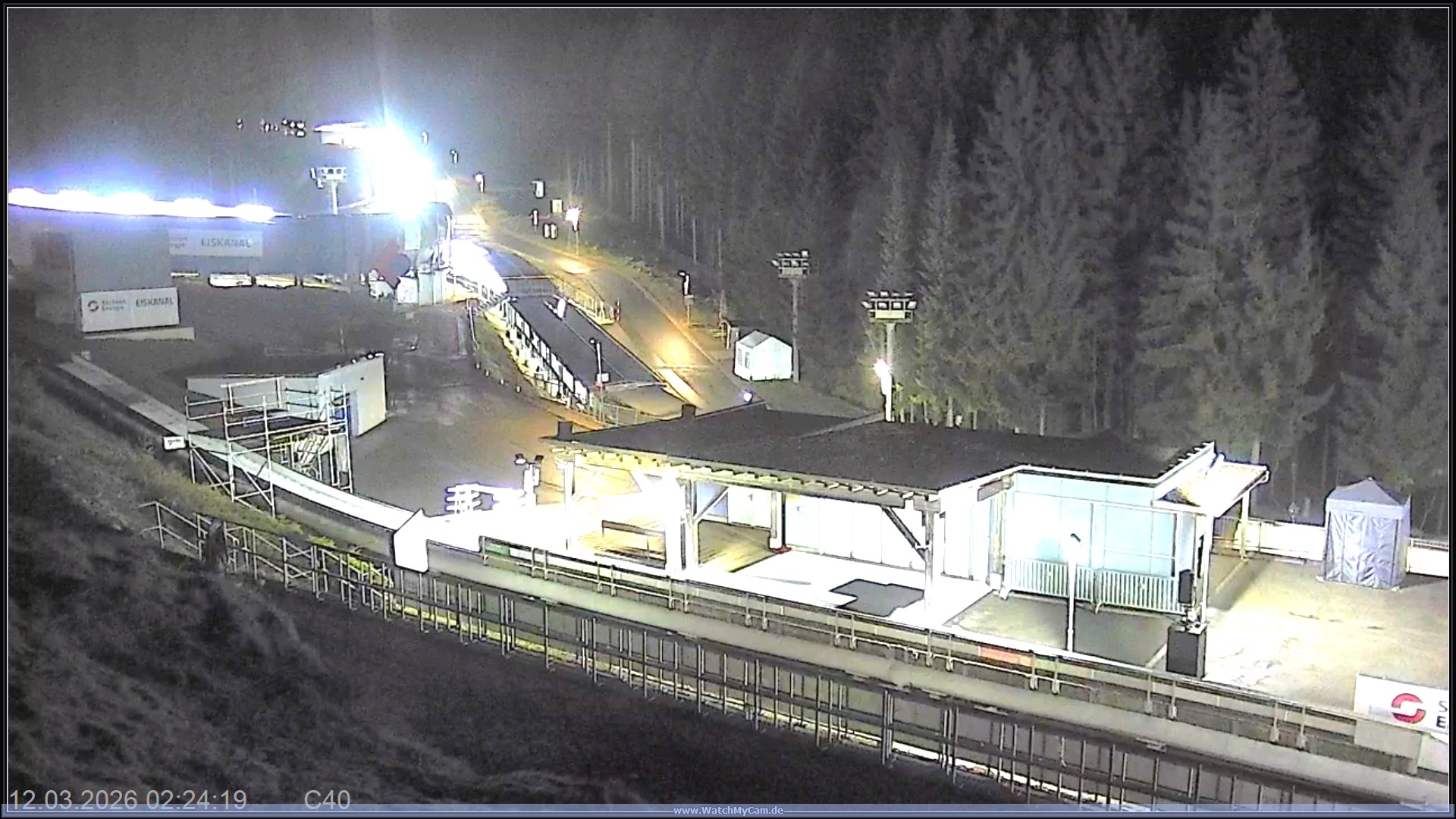 Archiv Foto Webcam Altenberger Bobbahn