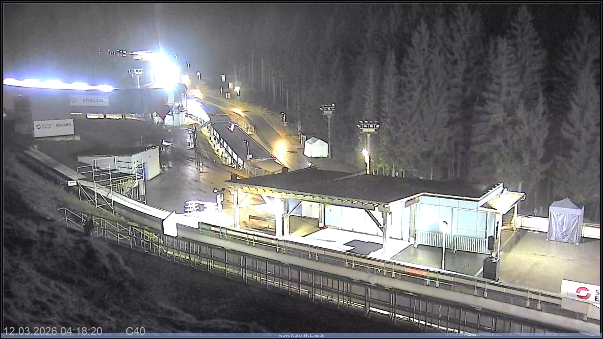 Archiv Foto Webcam Altenberger Bobbahn